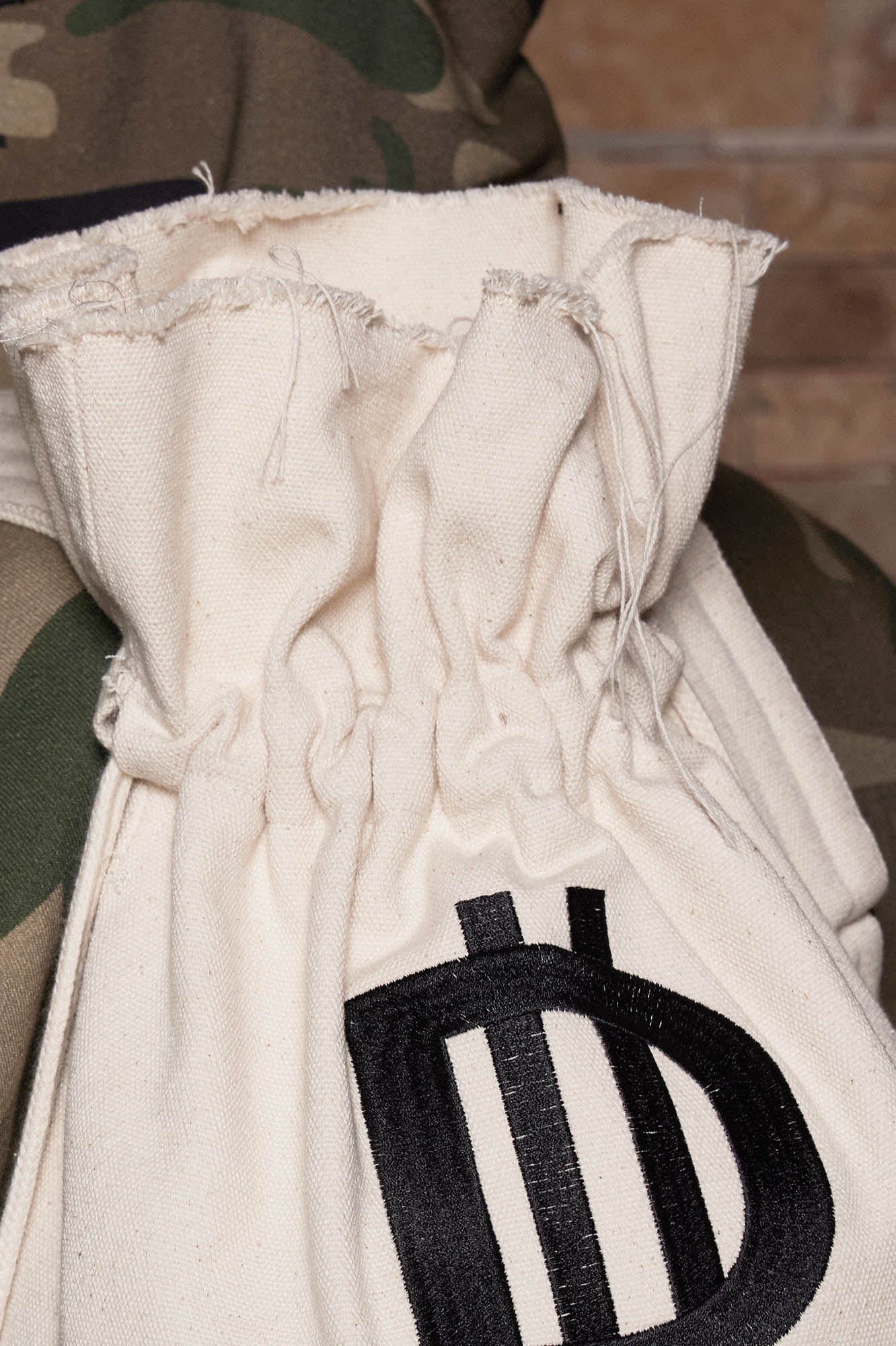 DND4DES LOGO Drawstring Bucket Backpack-Bag-One Size-Free Shipping Leatheretro