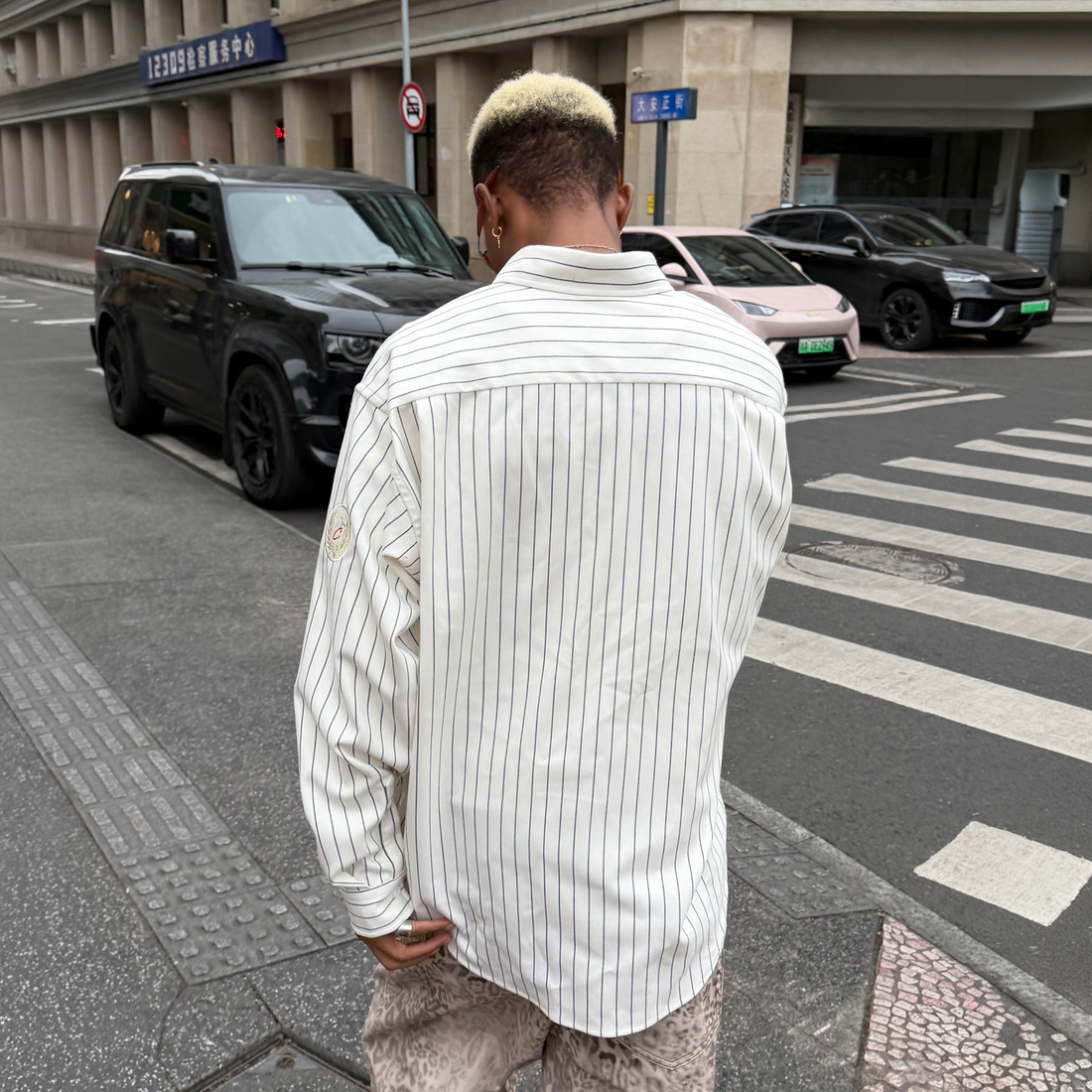 STEEPC Striped Oversized Shirt-Shirt-S (1)-Free Shipping Leatheretro