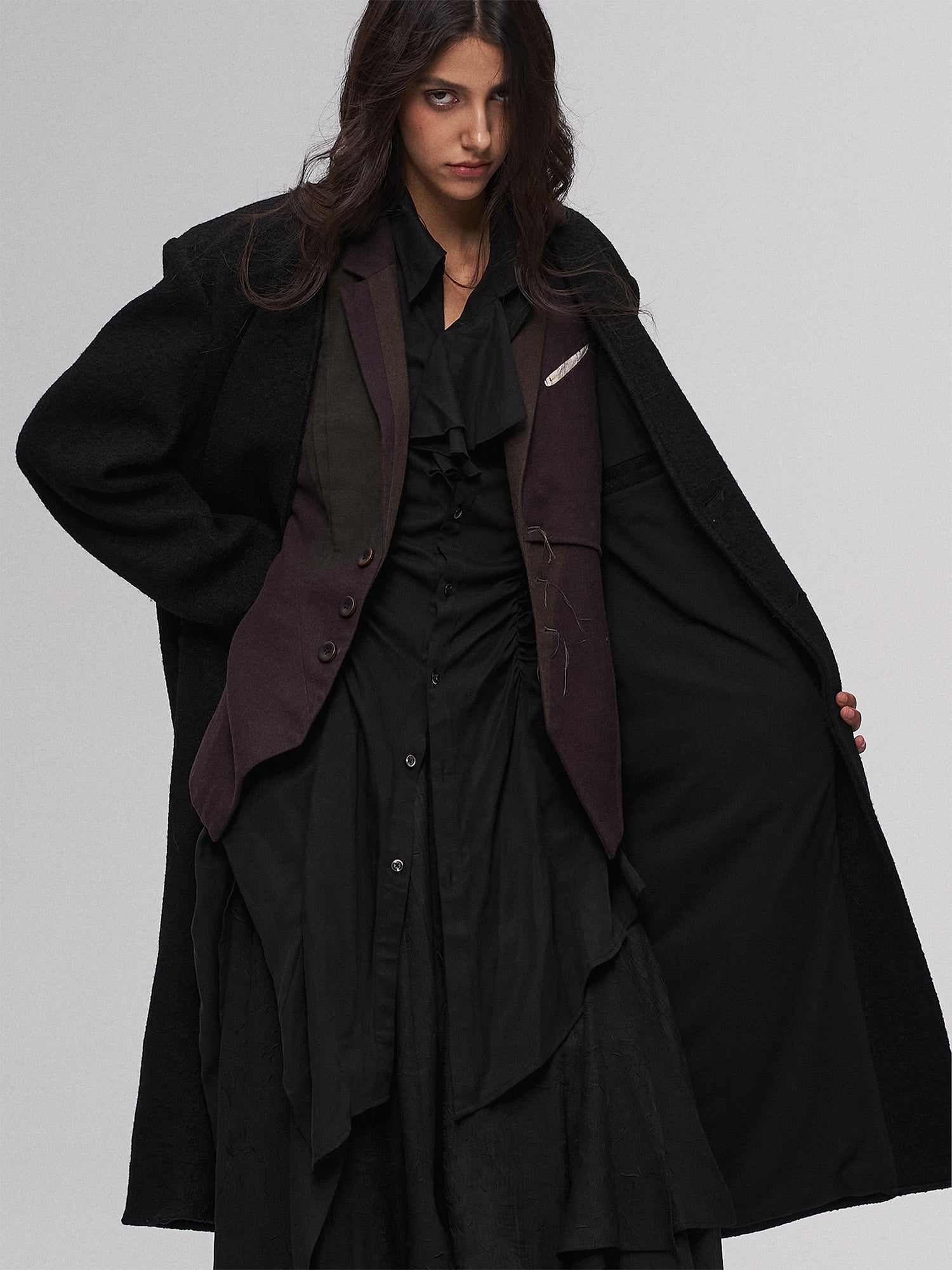 ILNya Nieternite Nifutur Essential Collarless Heavyweight Wool Coat-Jacket-S (0)(Preorder)-Free Shipping Leatheretro