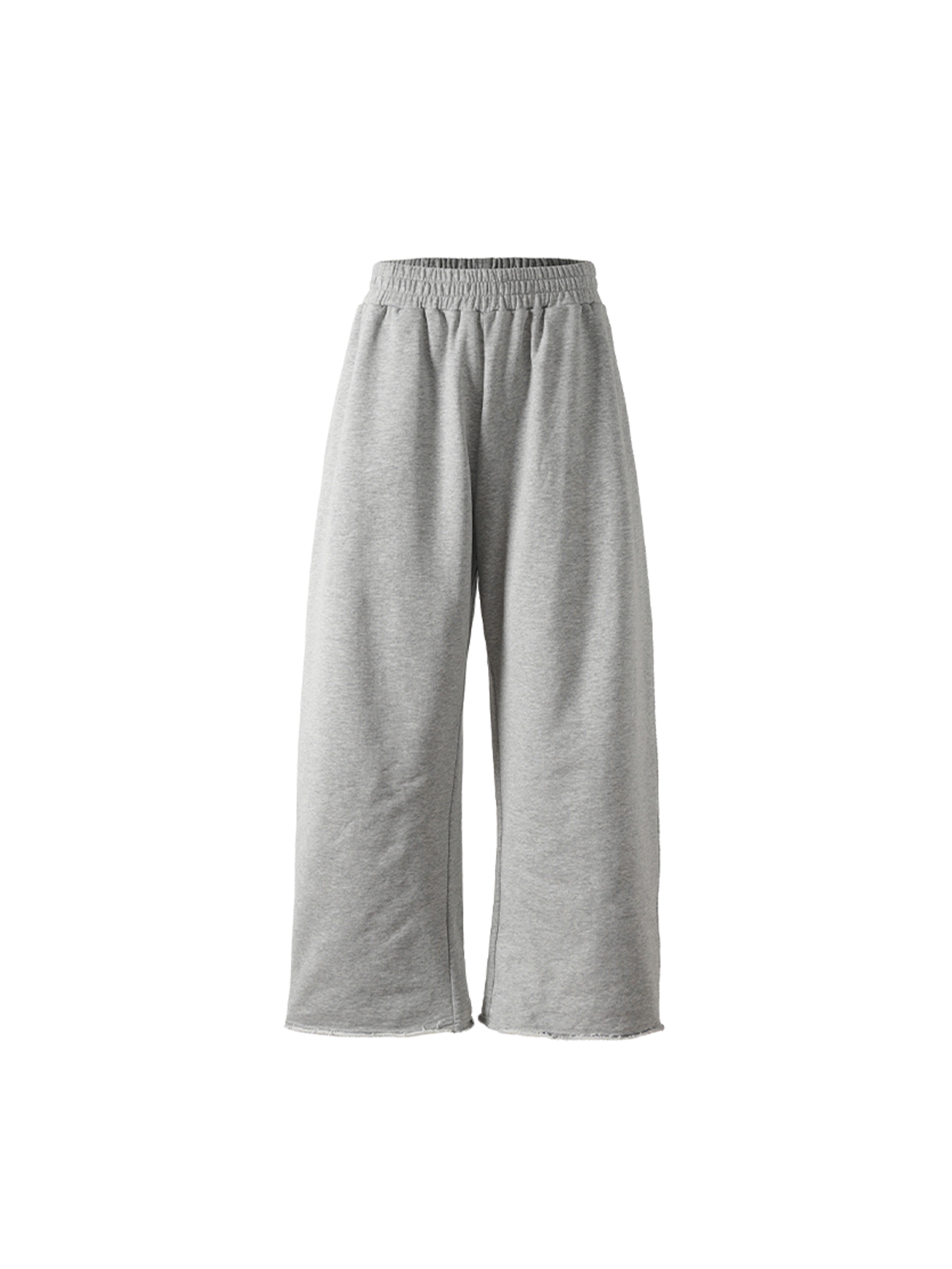 PMW Terry Wide-Leg Straight Sweatpants-Pants-S-White-Free Shipping Leatheretro