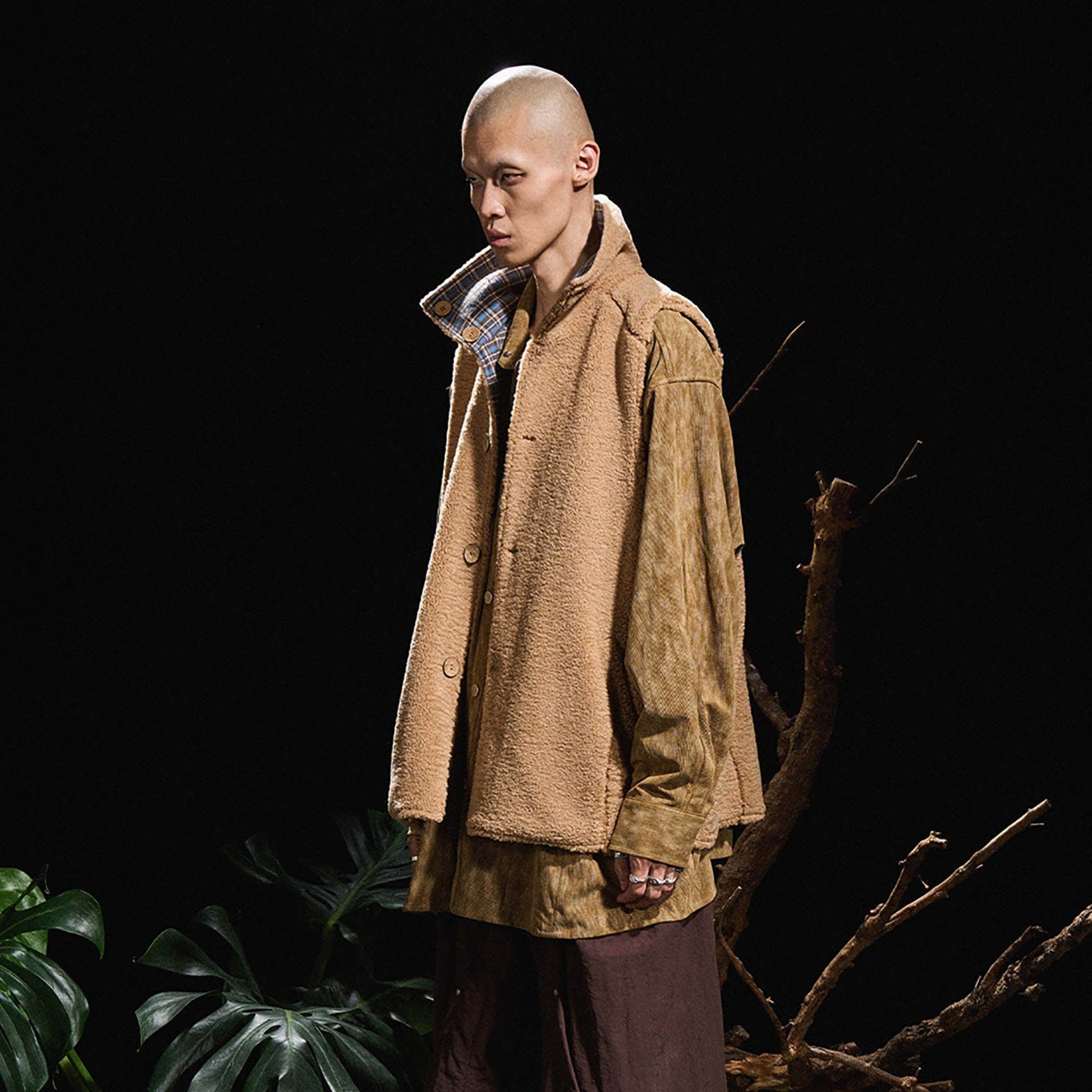 RELABEL Pupa Reversible Plaid Fleece Vest-Vest-S-White-Free Shipping Leatheretro