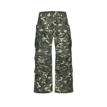 CYCYCY Camo Wide-Leg Cargo Pants-Pants-XXS / 27"-Free Shipping Leatheretro
