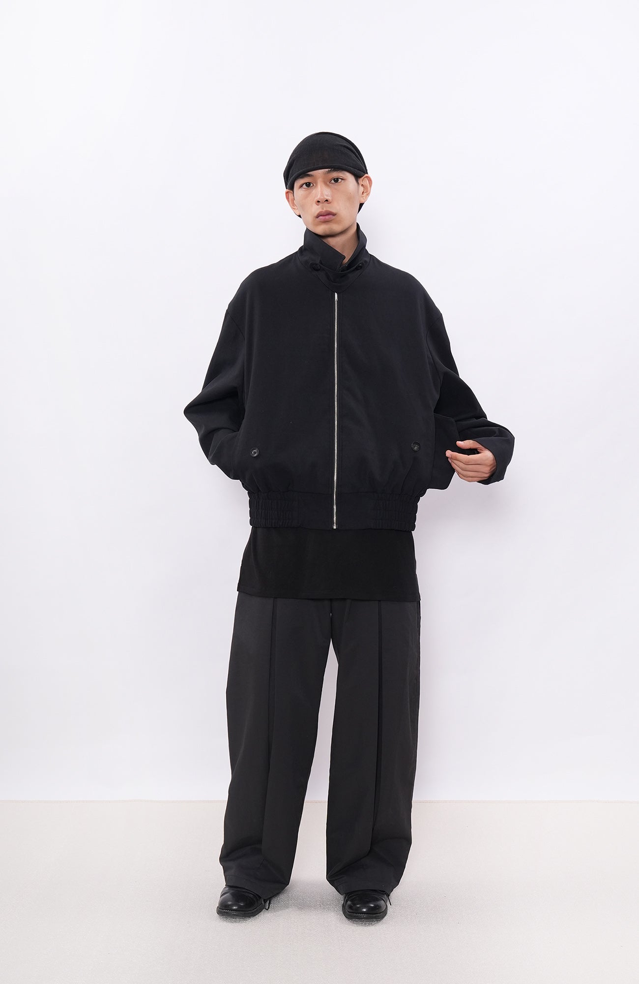 7440 37 1 Pleated Curved-Leg Pants-Pants-S (Preorder)-Free Shipping Leatheretro