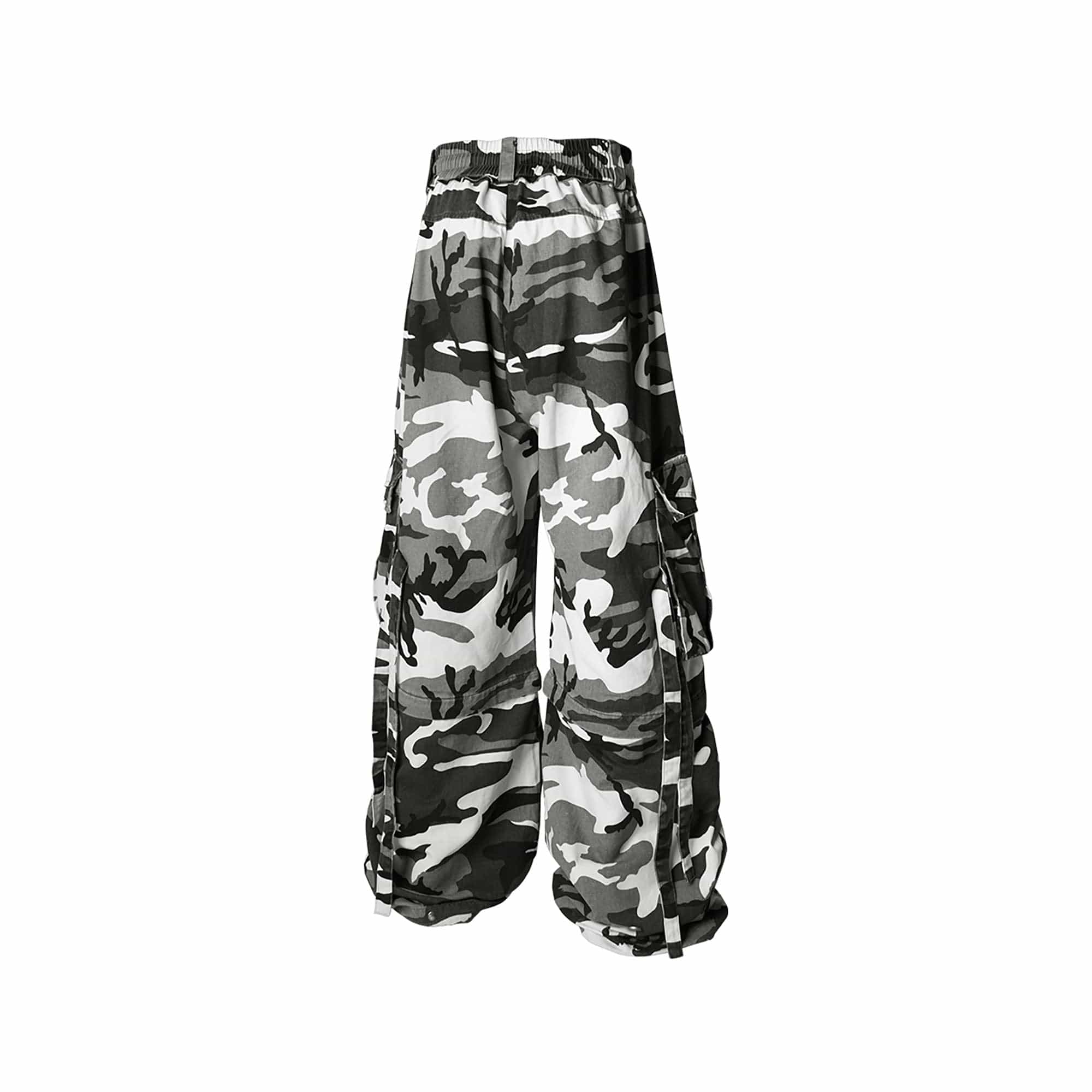 RELABEL Detachable Beaded Drawstring Cargo Camo-Pants-XS-Free Shipping Leatheretro
