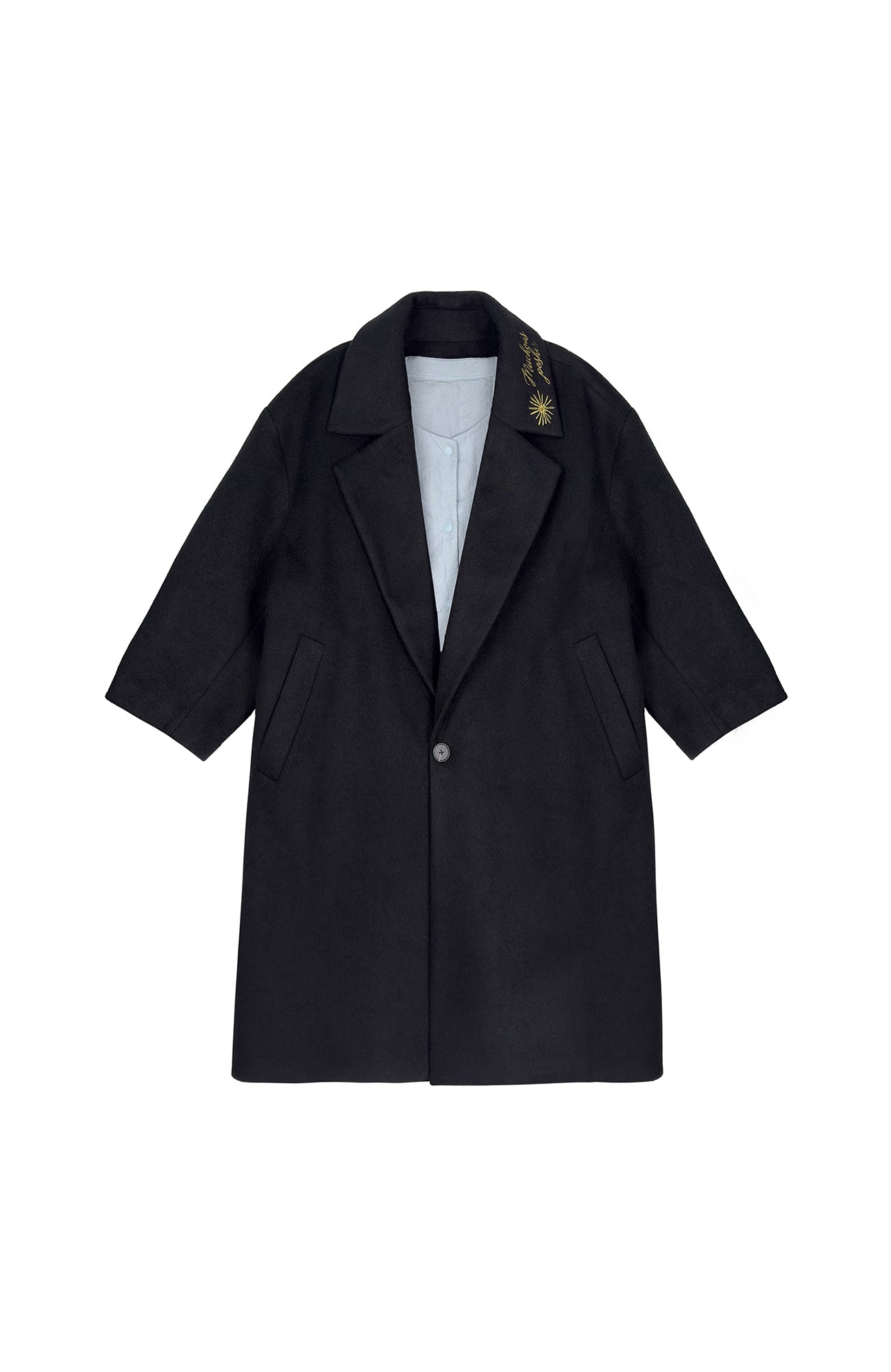 MIICHOUS Floral Embroidered Detachable Liner Overcoat-Jacket-S-Brown-Free Shipping Leatheretro