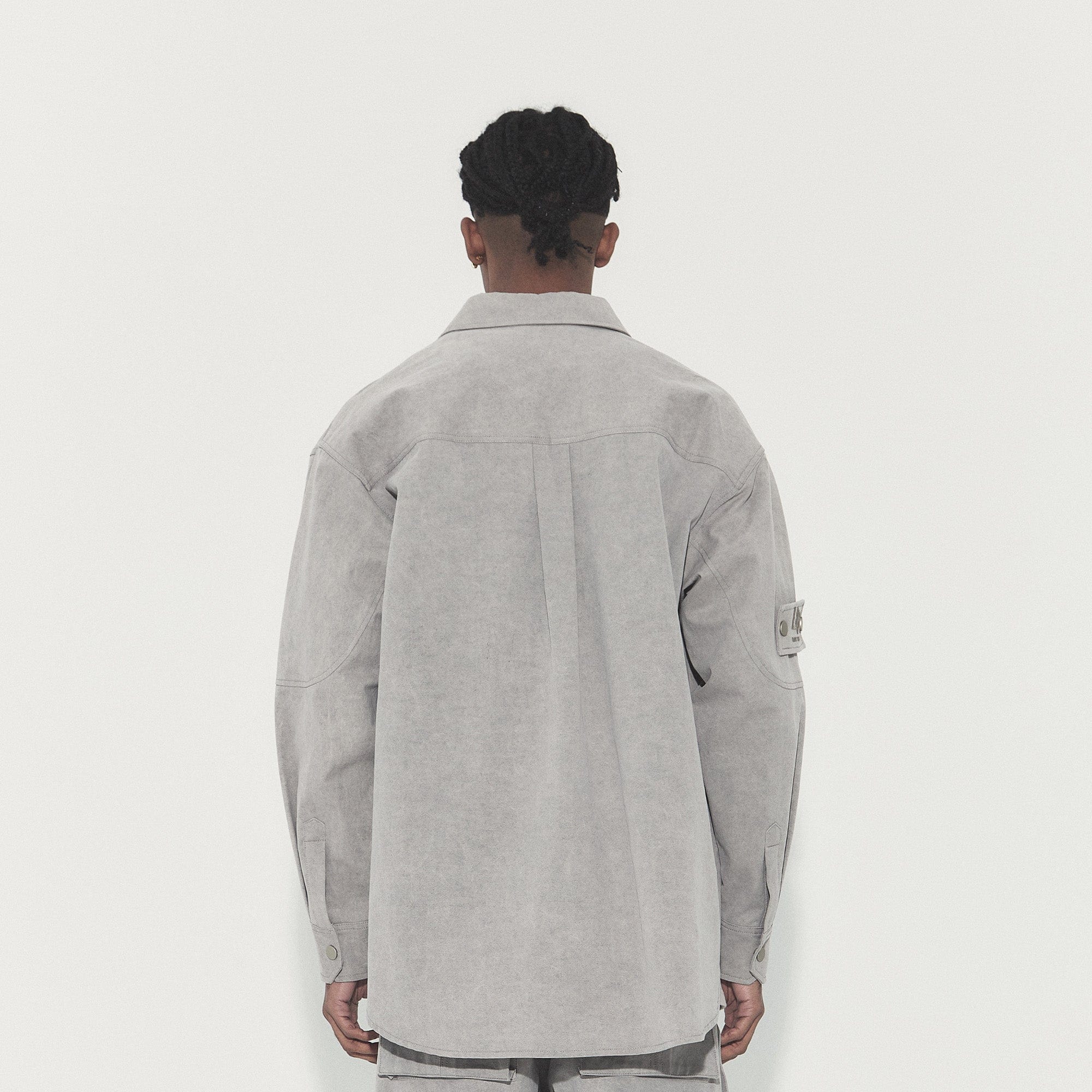 VANN VALRENCE Utility Washed Multi-Pocket Shirt Jacket-Jacket-S-Free Shipping Leatheretro