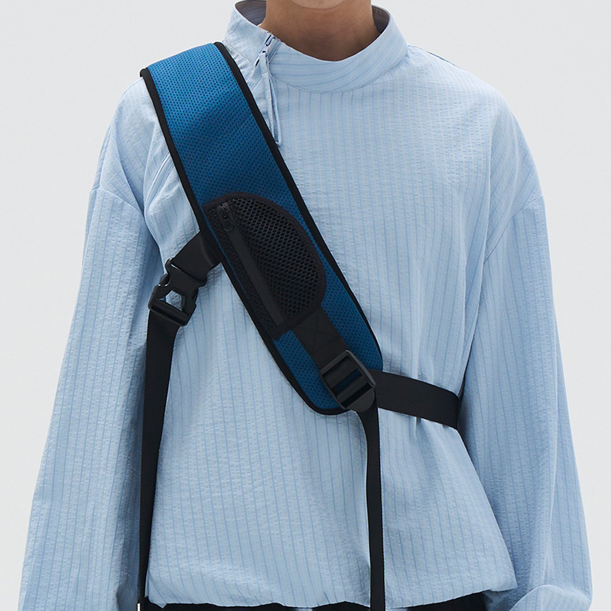 7440 37 1 Honeycomb Mesh Sling Pack-Bag-Onesize-Blue-Free Shipping Leatheretro