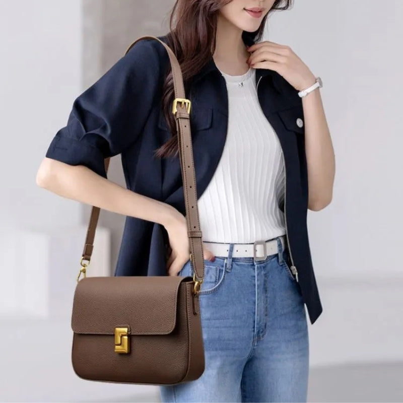 Vintage Inspired Women's Retro Shoulder Bag - Classic Leather Messenger Bags-Shopper Bag-Black-Free Shipping Leatheretro