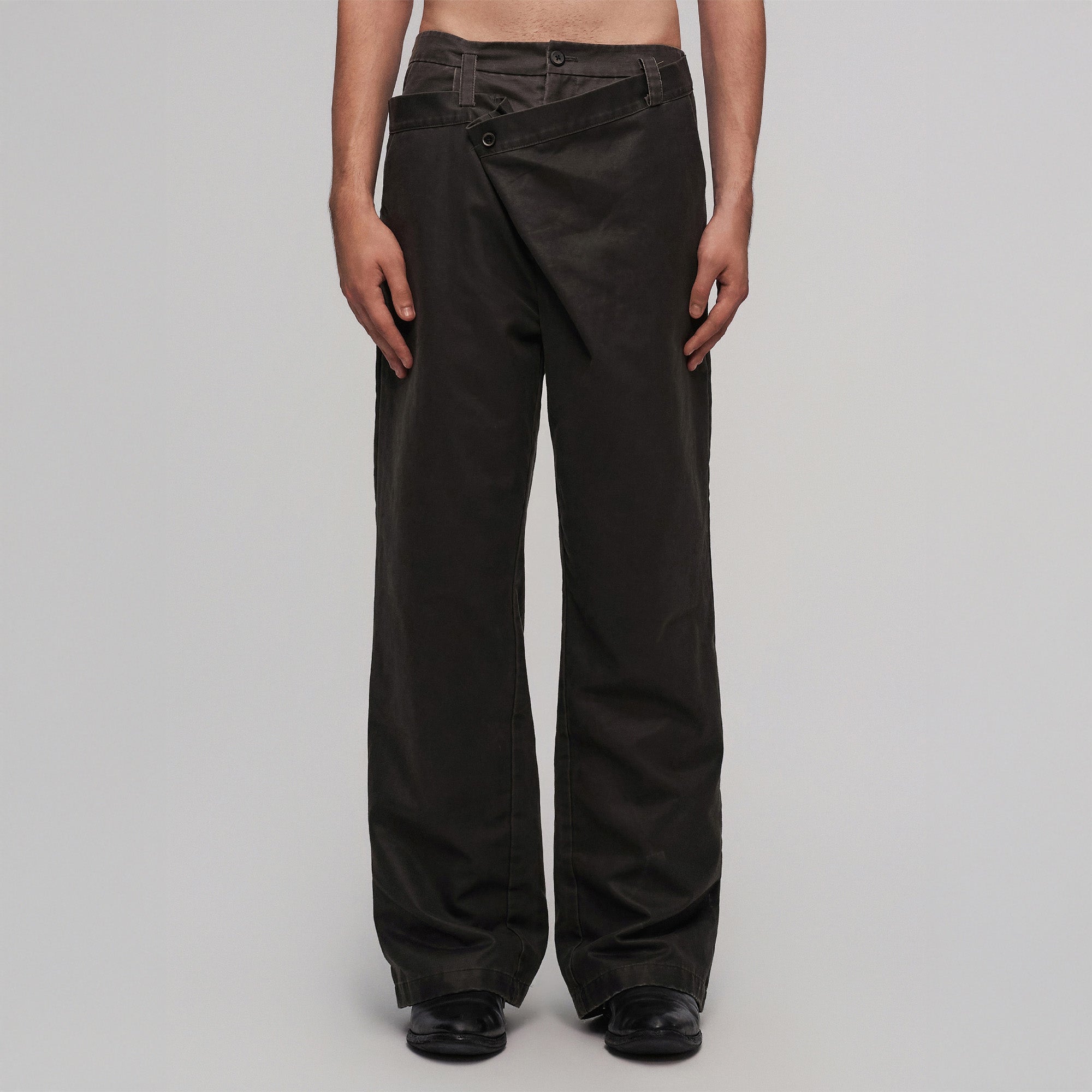 ILNya Nieternite Nifutur Asym Double Waistband Wide-Leg Trousers-Pants-S (0)(Preorder)-Free Shipping Leatheretro