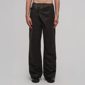 ILNya Nieternite Nifutur Asym Double Waistband Wide-Leg Trousers-Pants-S (0)(Preorder)-Free Shipping Leatheretro
