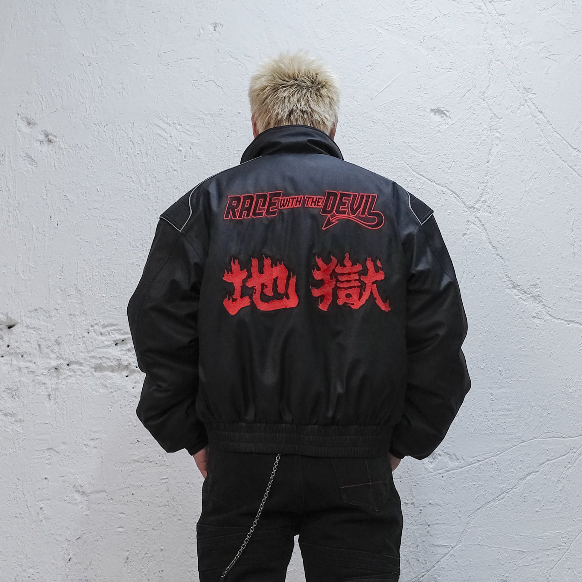 UNDERWATER Hell Racer Embroidered Padded Bomber-Jacket-S (Preorder)-Free Shipping Leatheretro