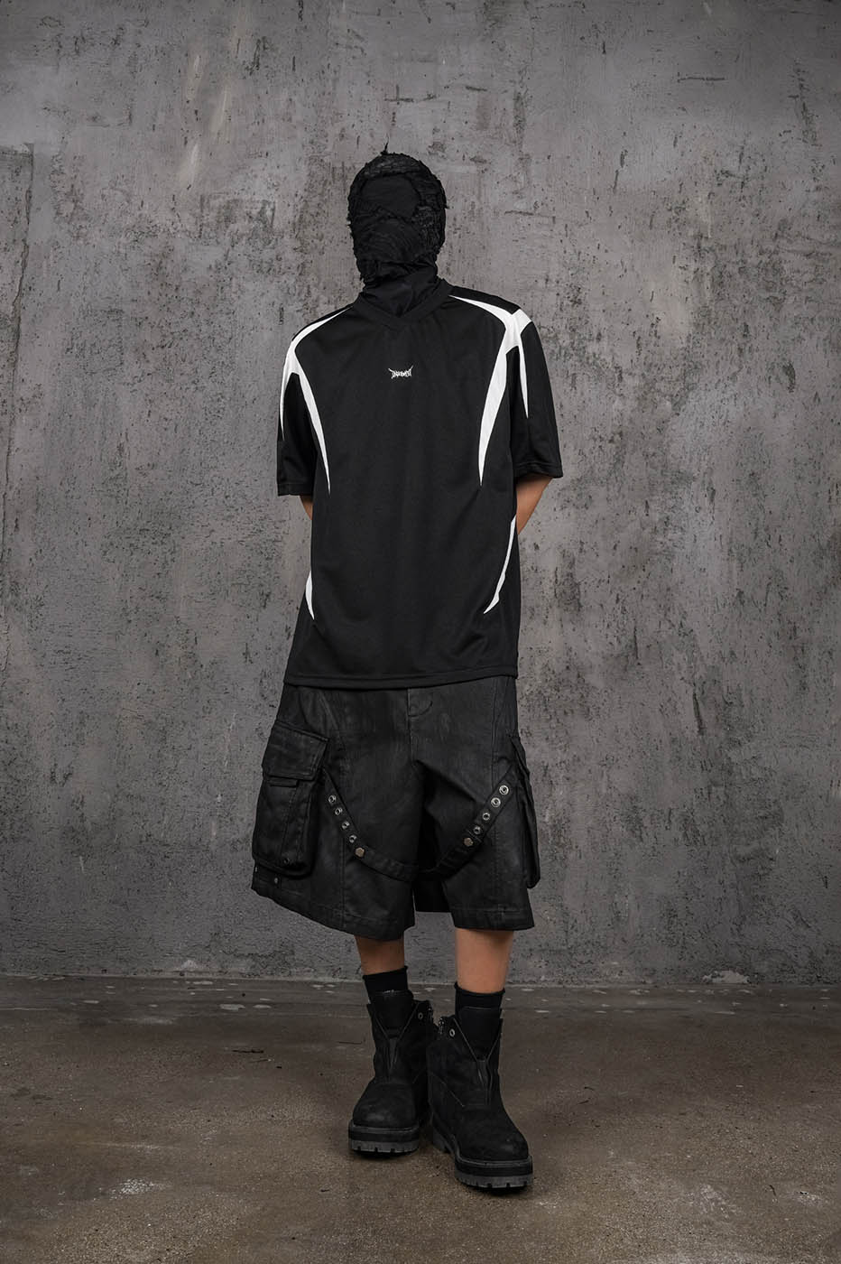 UNDERWATER Demon Eye Mesh Jersey Black-T Shirt-S-Free Shipping Leatheretro