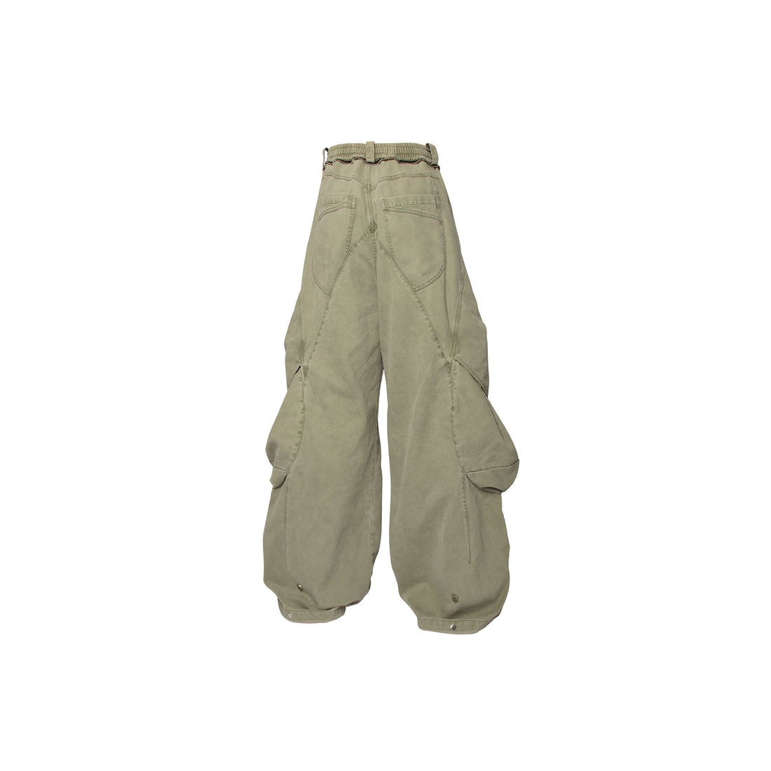 RELABEL Multi-Pocket Panel Drawstring Pants-Pants-XS-Free Shipping Leatheretro
