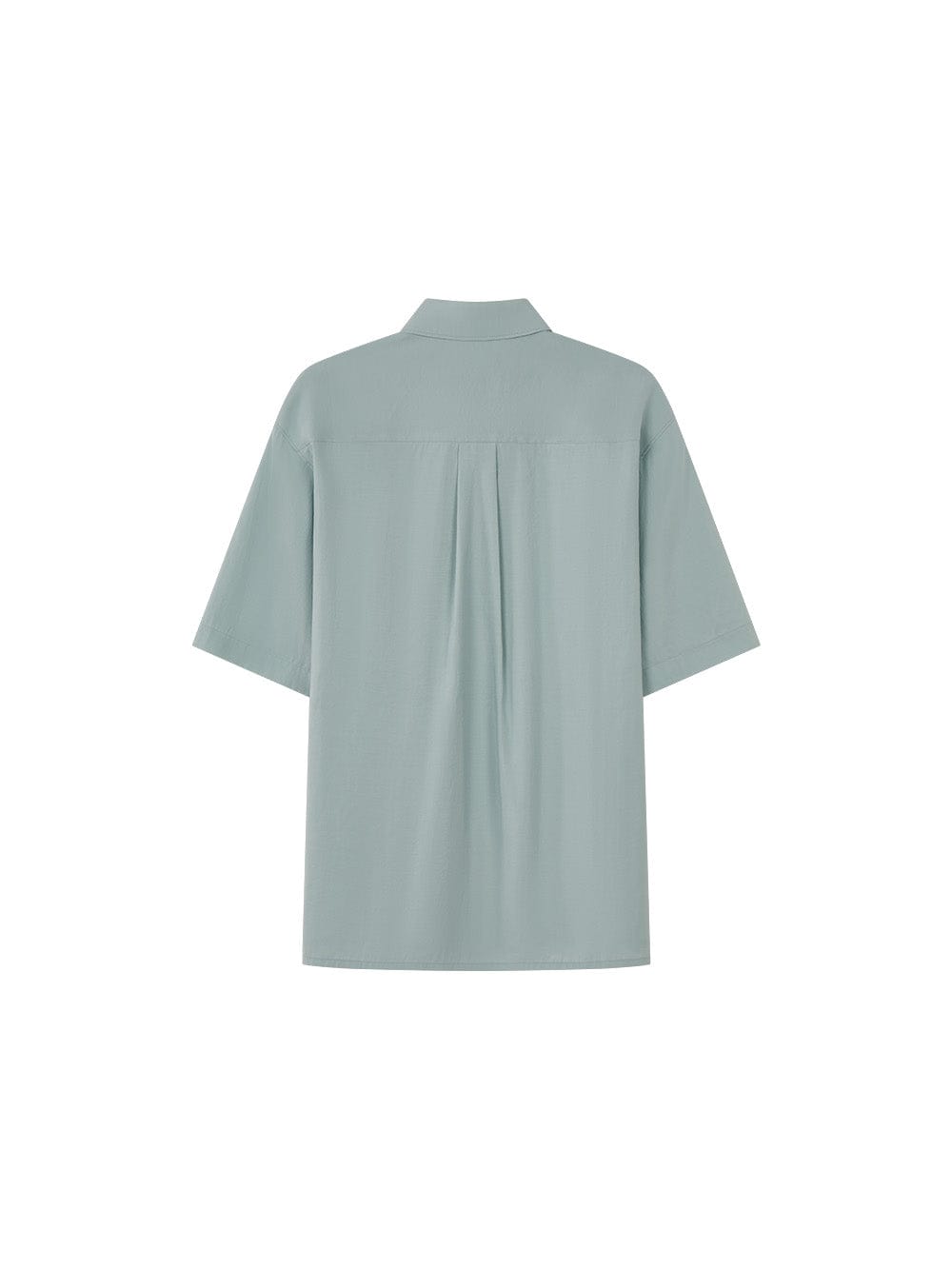 OPICLOTH Retro Pintuck Ruffle Modal Blend Half Shirt-Half shirt-Green-XS-Free Shipping Leatheretro