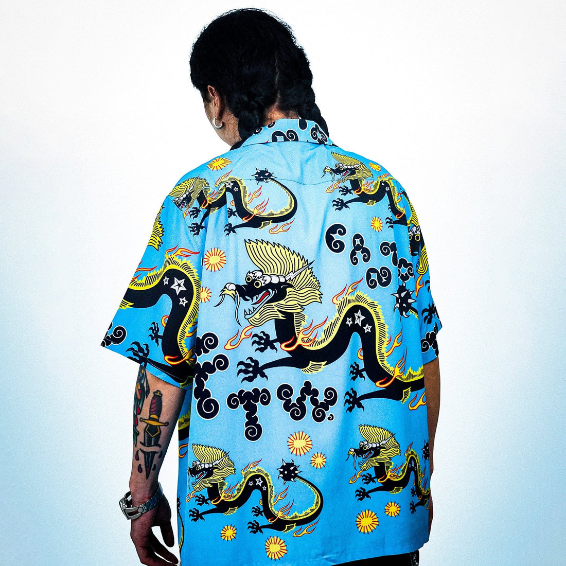 WCC Dragon Half-Shirt-Half shirt-M-Free Shipping Leatheretro
