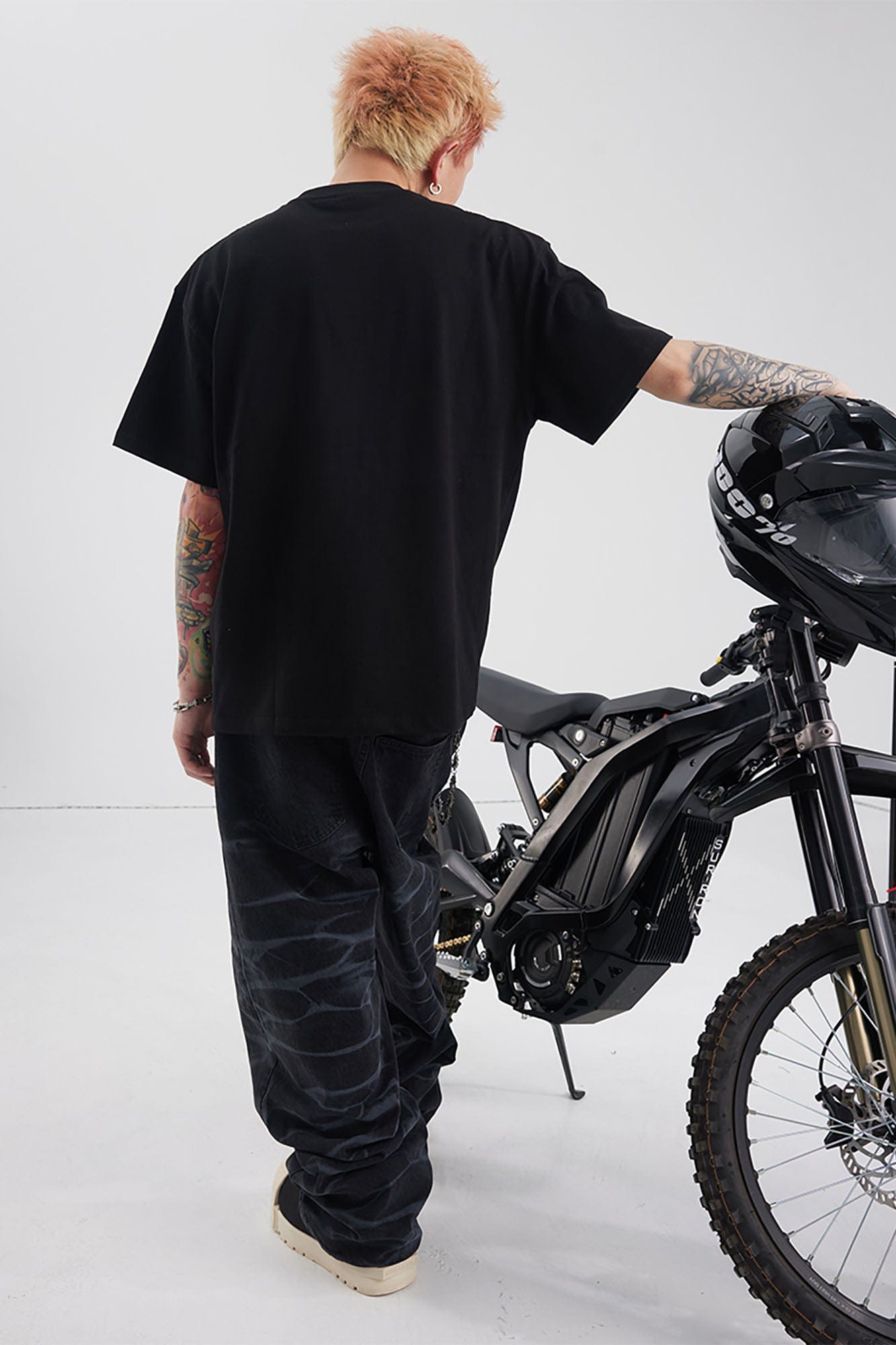 BLACK8MOB Smoke Ripple Baggy Jeans-Jeans-S-Free Shipping Leatheretro