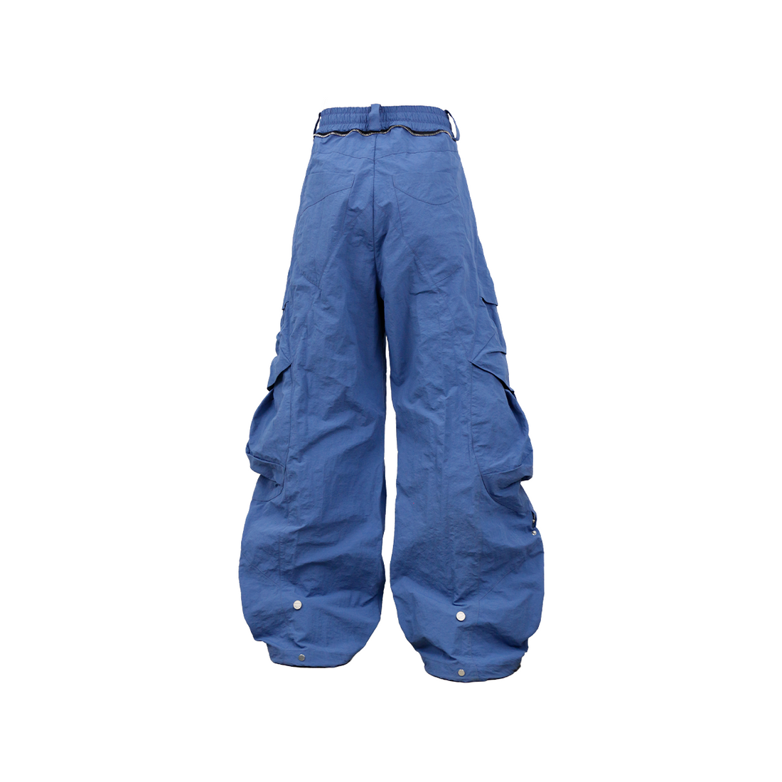 RELABEL Waterproof Nylon Drawstring Oversized Cargo Blue-Pants-XS (Preorder)-Free Shipping Leatheretro
