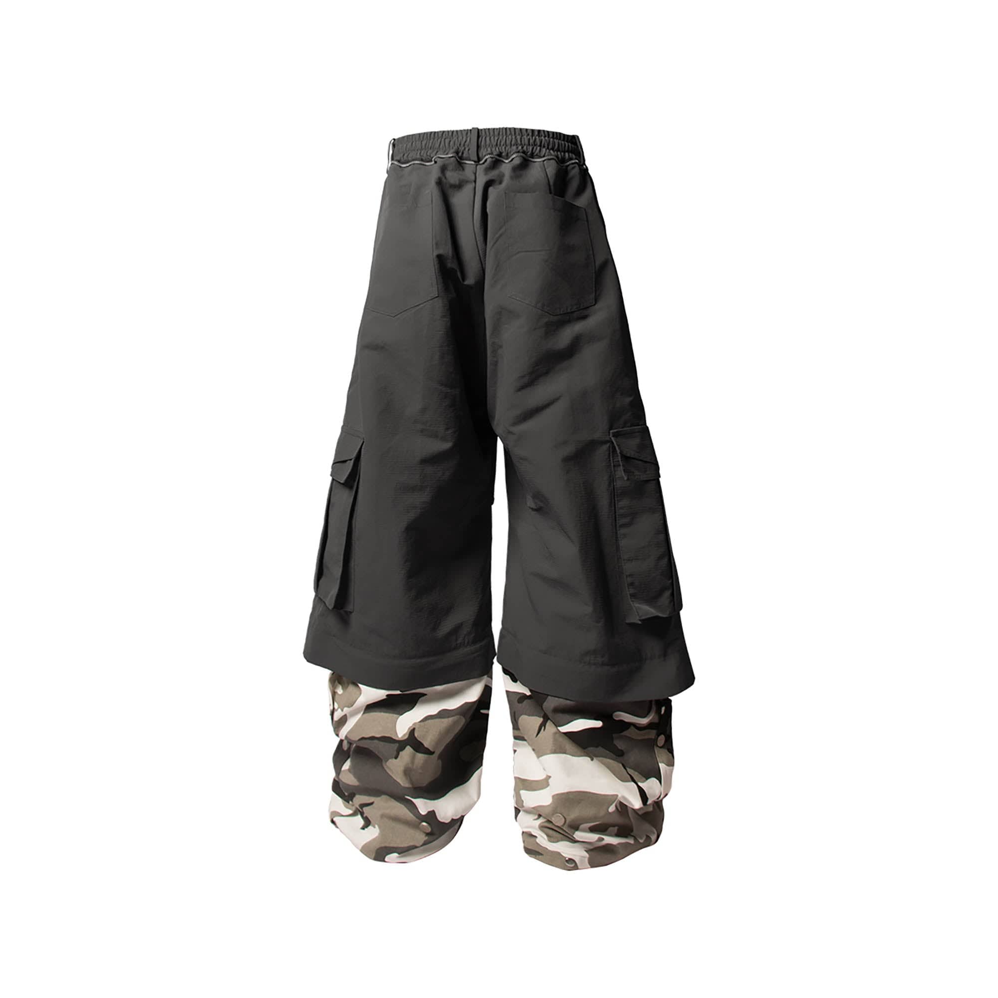 RELABEL Multi-Way Convertible Camo-Leg Cargo Pants-Pants-XS-Free Shipping Leatheretro