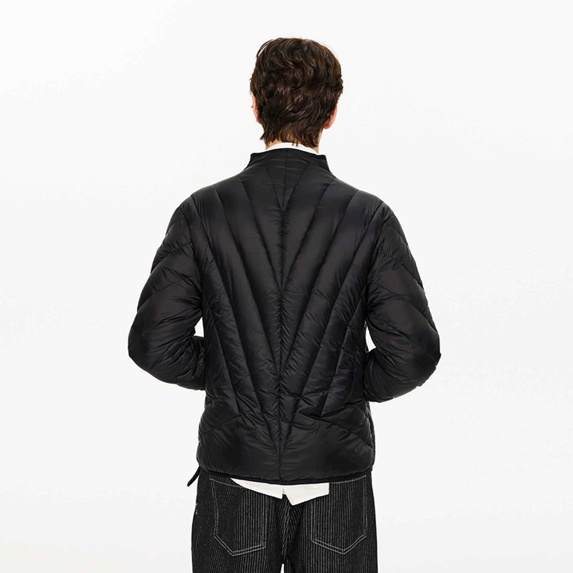 KREATE Quilted Rib Stand-Collar Down Jacket-Jacket-S-Free Shipping Leatheretro