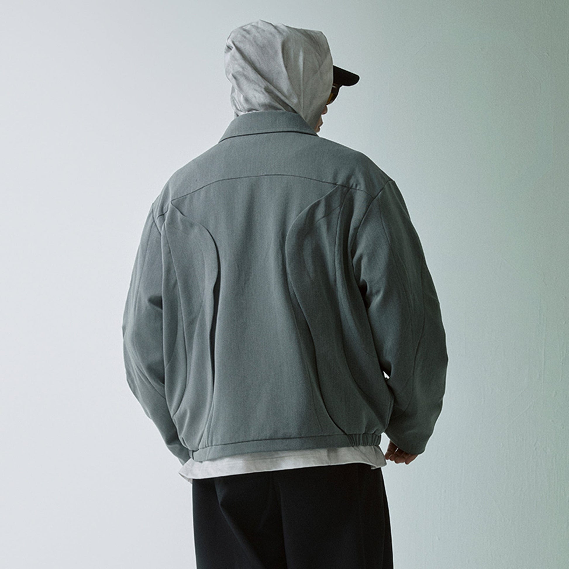 F2CE Deconstructed Layered Zip-Up Jacket-Jacket-S-Free Shipping Leatheretro