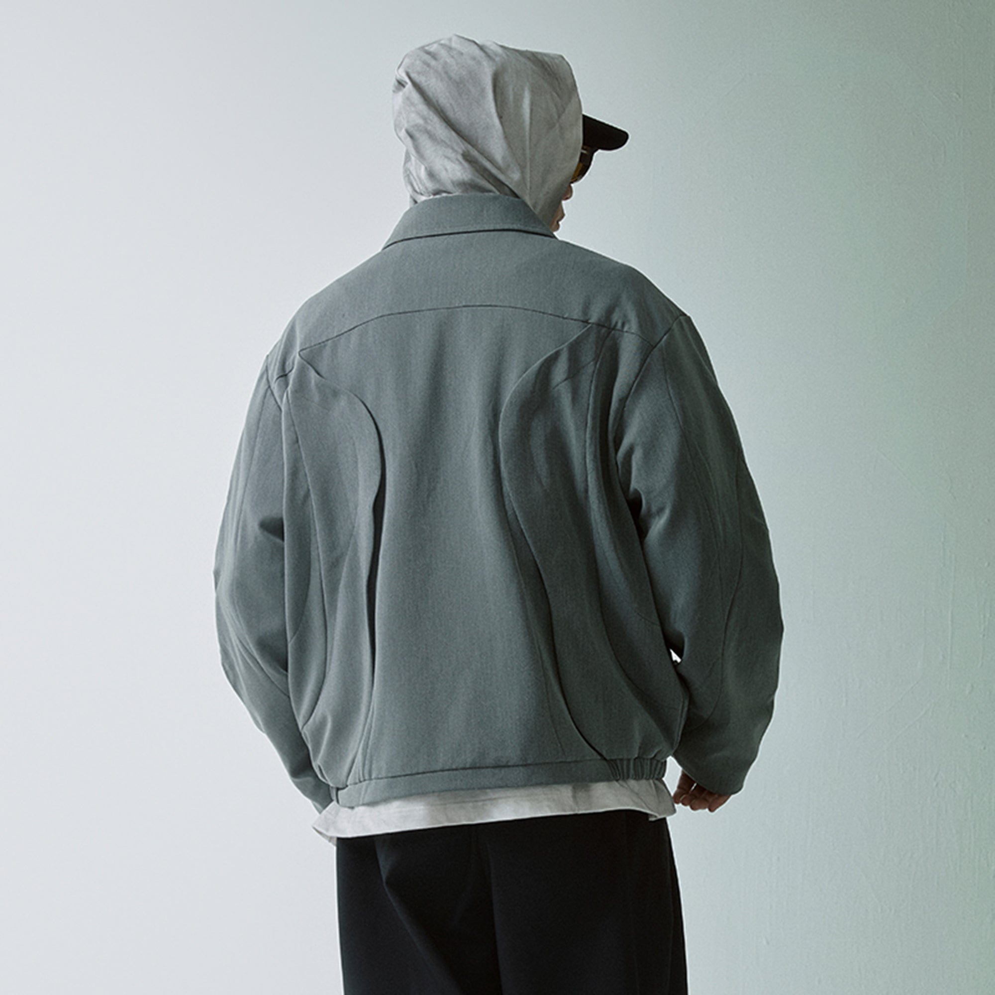 F2CE Deconstructed Layered Zip-Up Jacket-Jacket-S-Free Shipping Leatheretro