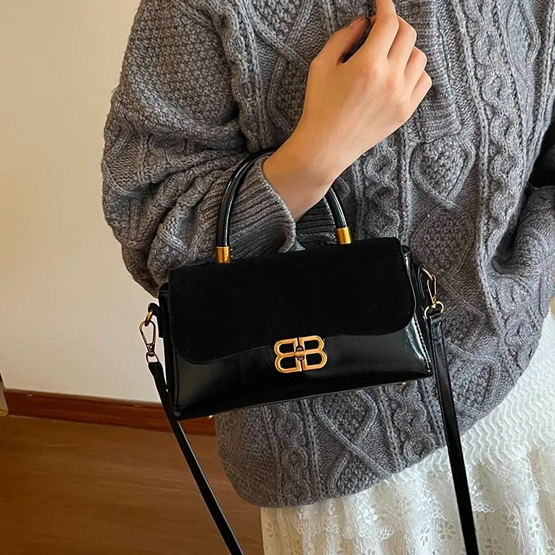Elegant Temperament Minimalist Shoulder Bag - Lightweight Versatile Crossbody Bags-Shoulder Bag-Black-Free Shipping Leatheretro