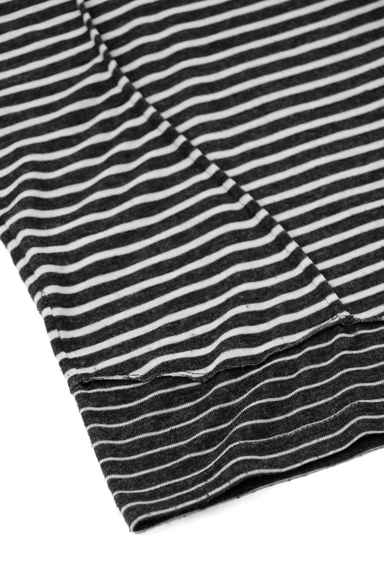 RELABEL Striped Pleated Henley Long-Sleeve Tee-L/S Tee-XS-Free Shipping Leatheretro