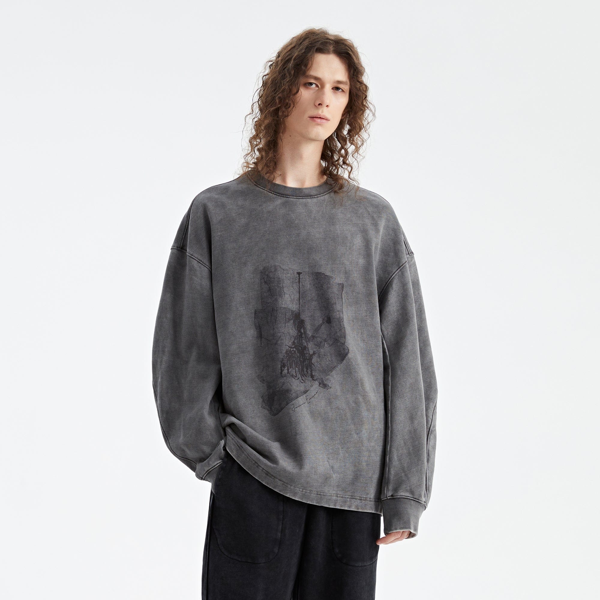 ORGANIC EMOTION The La Vengeance De Hop Frog Long-Sleeve T-Shirts-L/S Tee-S-Free Shipping Leatheretro