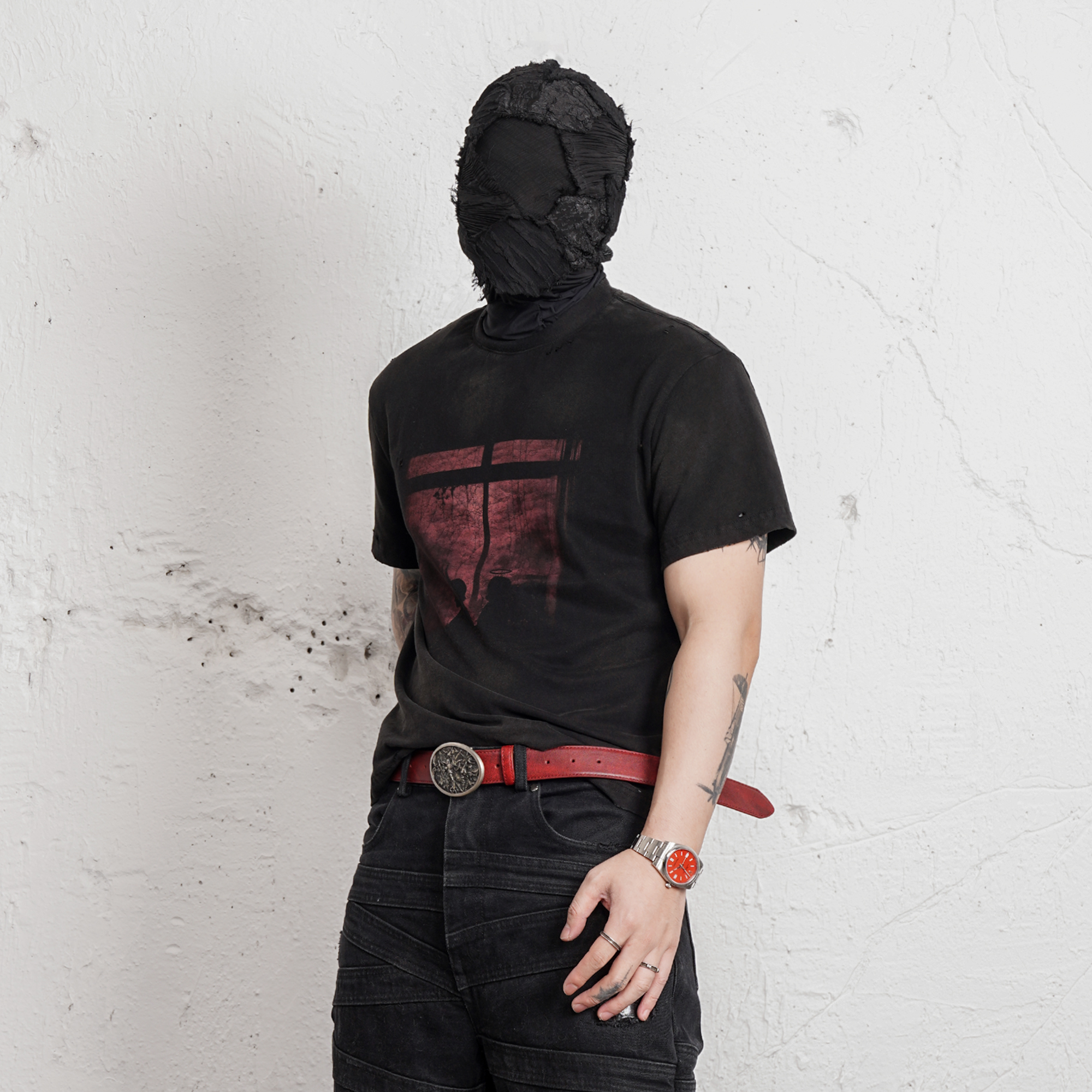 UNDERWATER Washed Distressed Graphic T-Shirt-T Shirt-S-Free Shipping Leatheretro