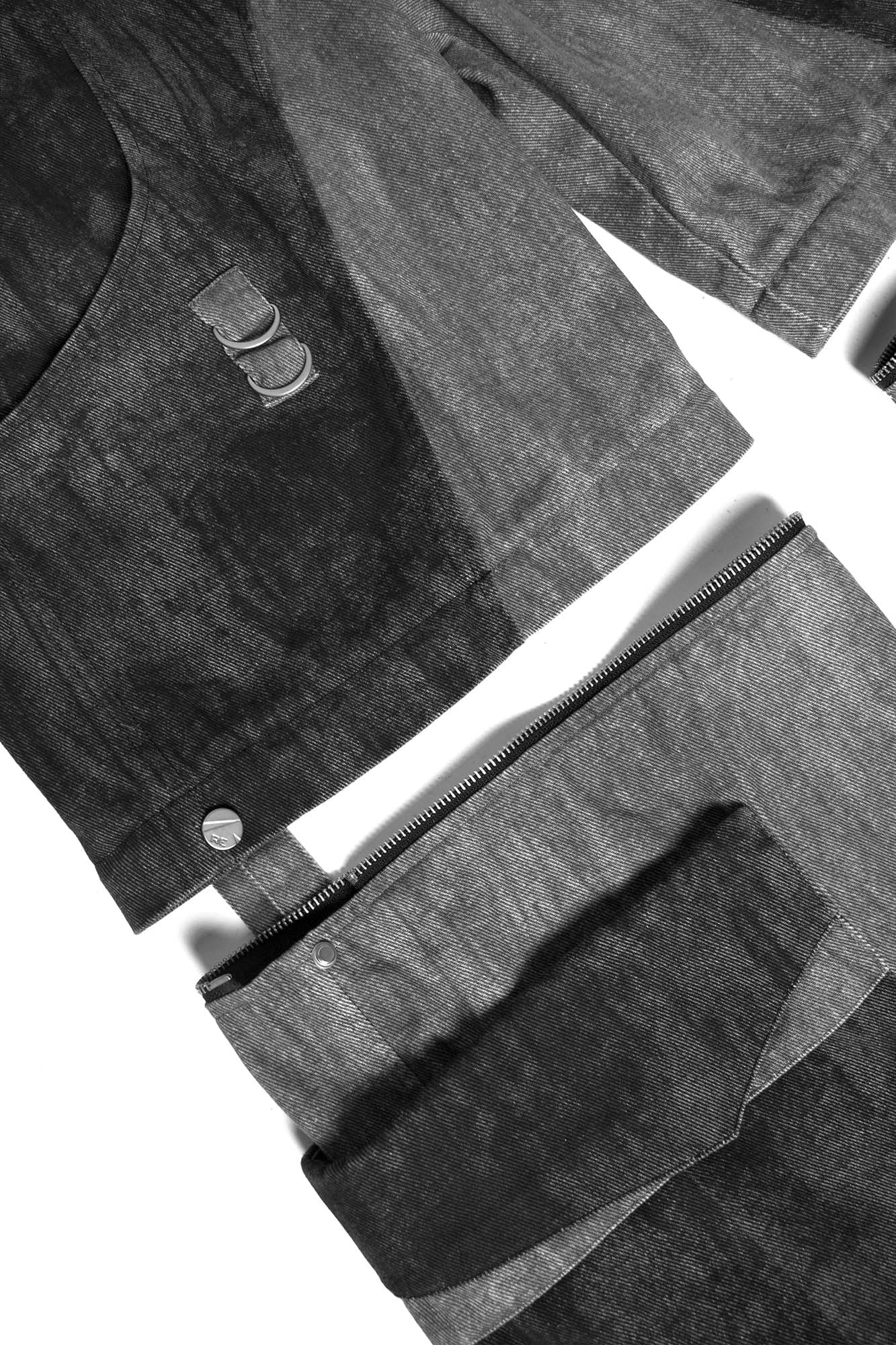 RELABEL Multi-Detachable Straps Cargo-Pants-XS-Gray-Free Shipping Leatheretro