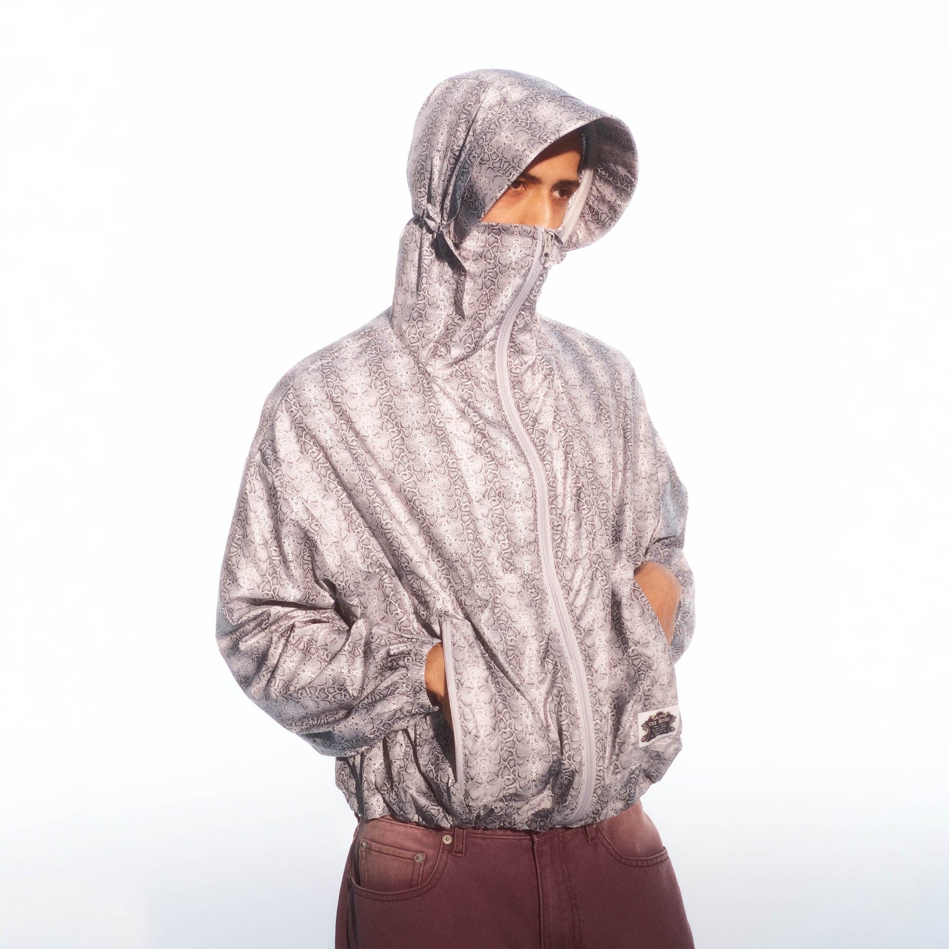 TRECLUB Snakeskin UV Protection Hooded Jacket-Jacket-S-Free Shipping Leatheretro