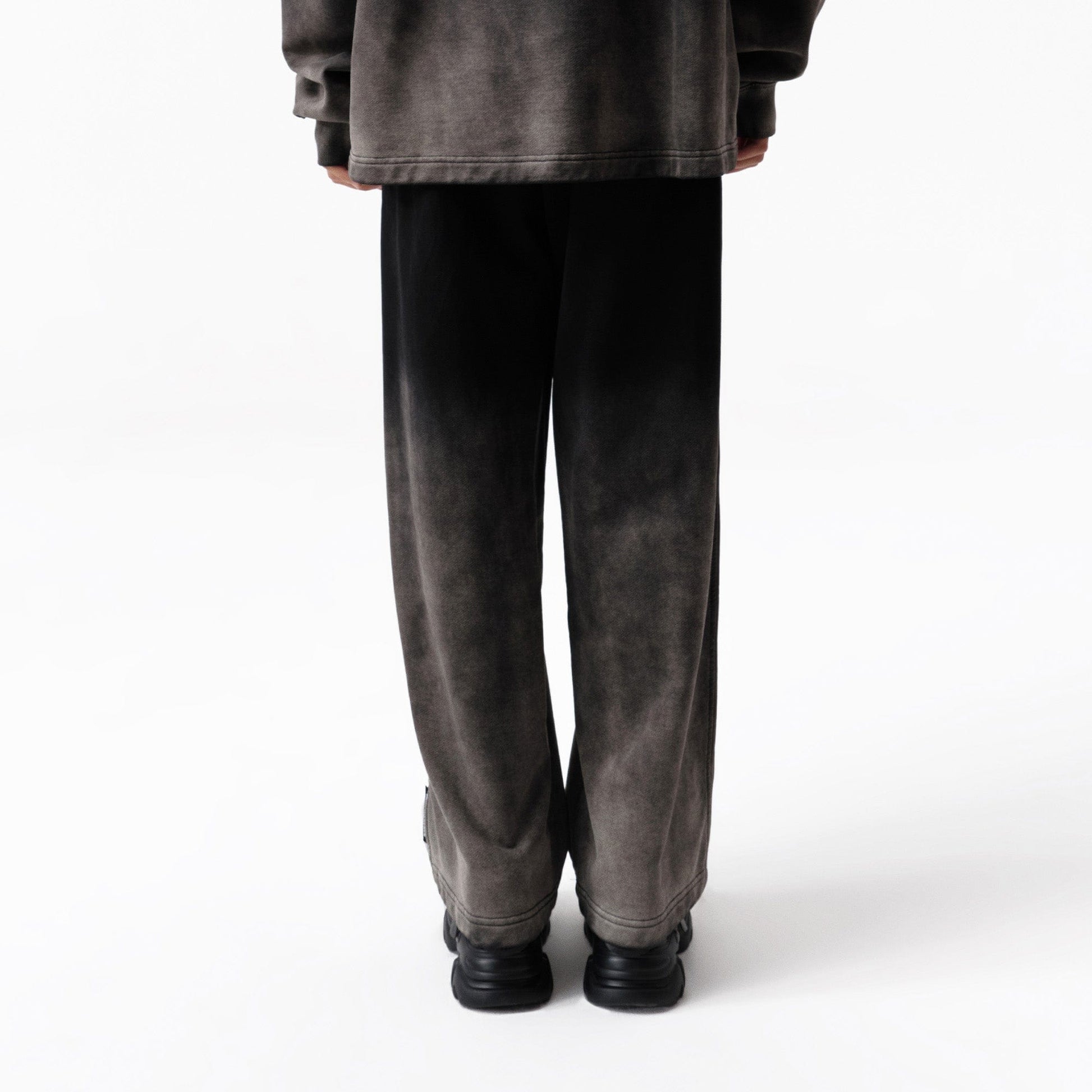 VANN VALRENCE Washed Gradient Straight-Leg Pants-Pants-S-Free Shipping Leatheretro
