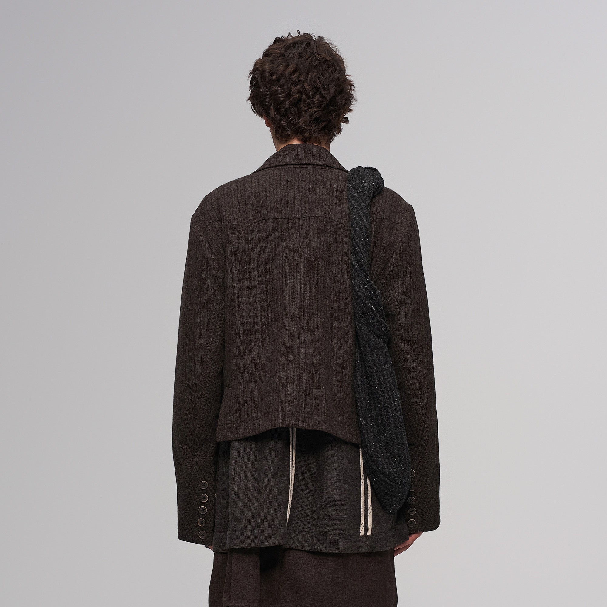 ILNya Nieternite Nifutur Wool-Blend Layered Sash Panel Blazer-Jacket-S (0)(Preorder)-Free Shipping Leatheretro