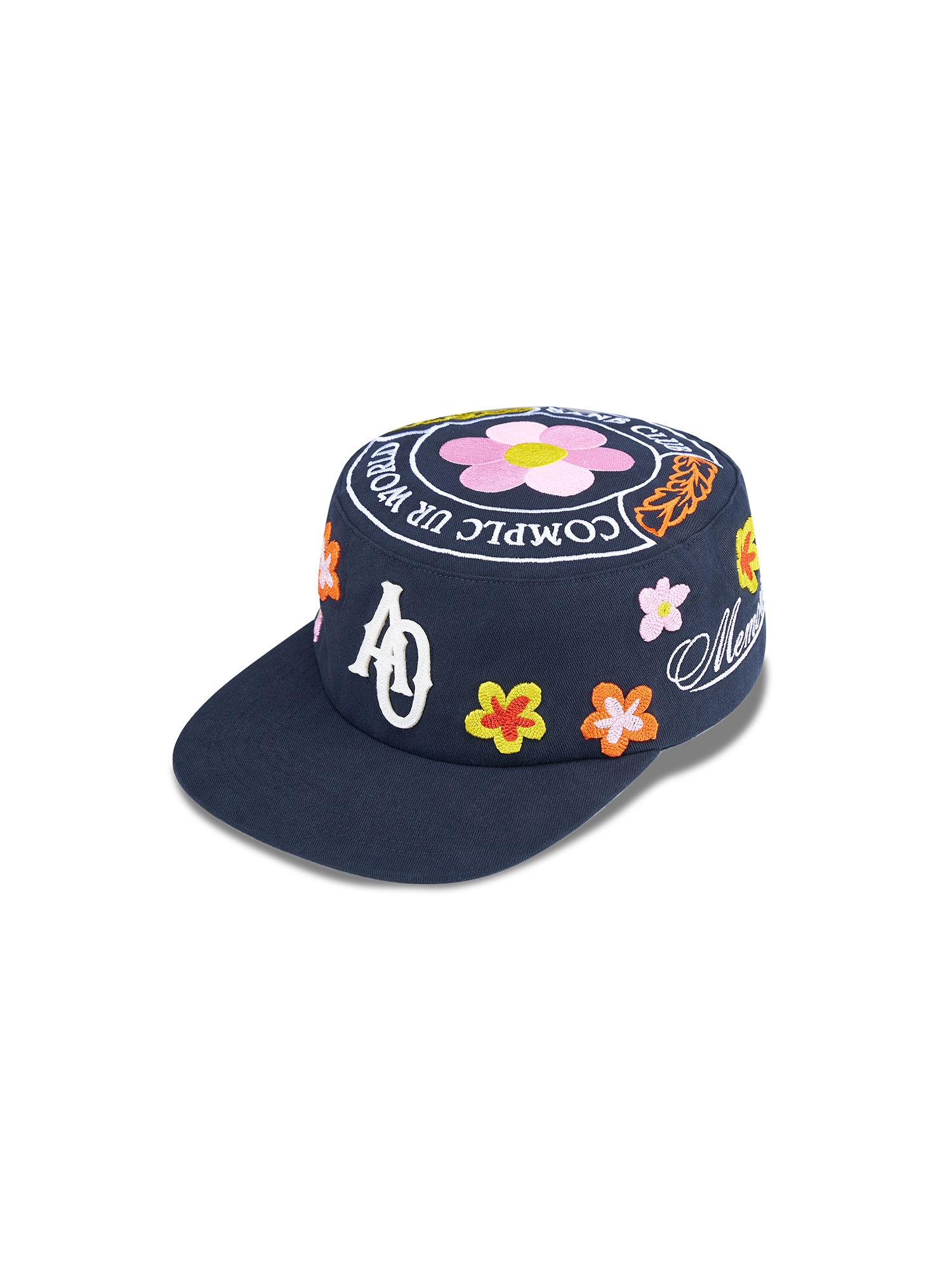 SANB Floral Embroidered Pillbox Cap-Hat, Cap, Beanie-One Size-Free Shipping Leatheretro