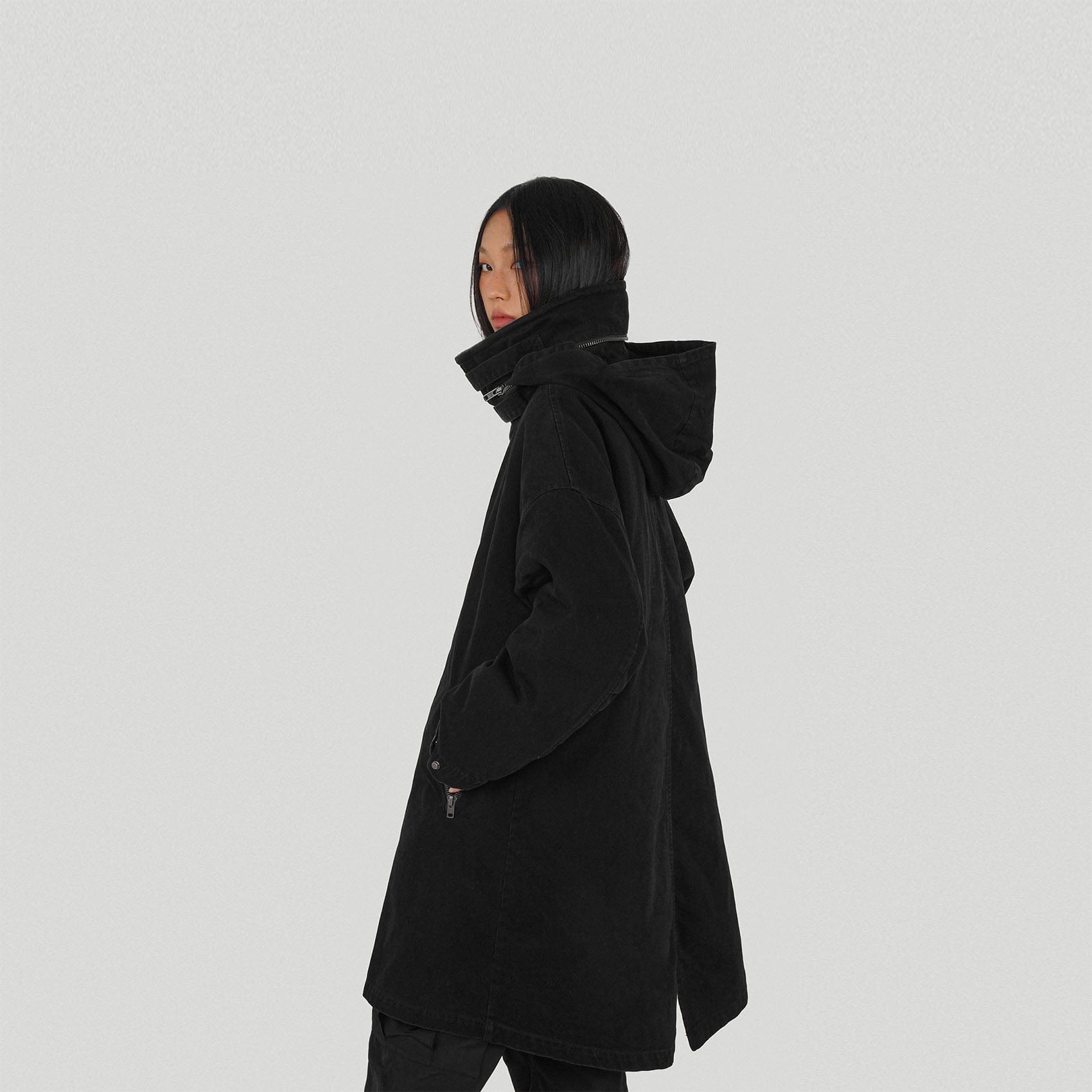 UNDERWATER M51 Stand Collar Coat-Jacket-S-Free Shipping Leatheretro