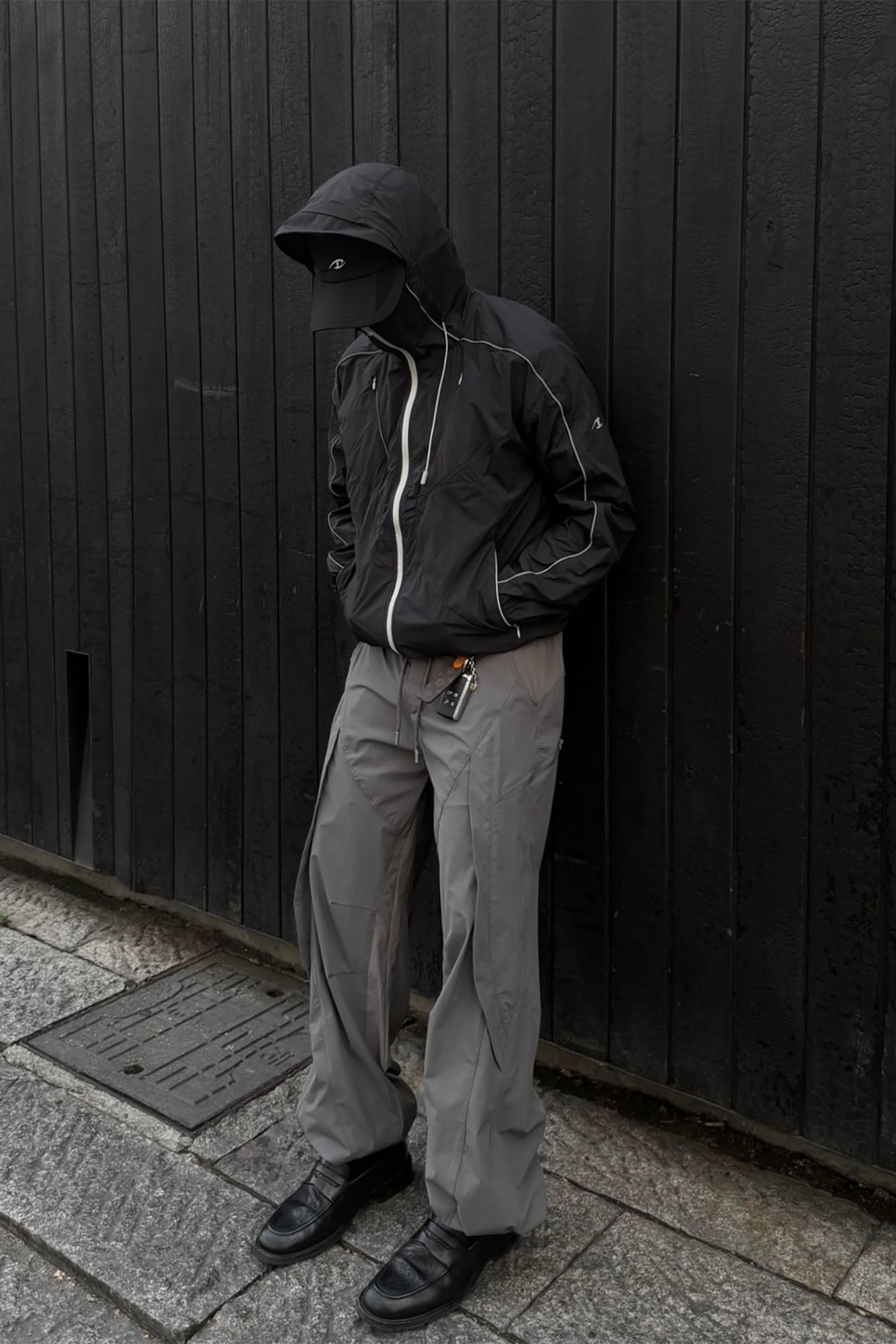 CATSSTAC Multi-Panel Layered Drawstring Pants-Pants-M (Preorder)-Gray-Free Shipping Leatheretro