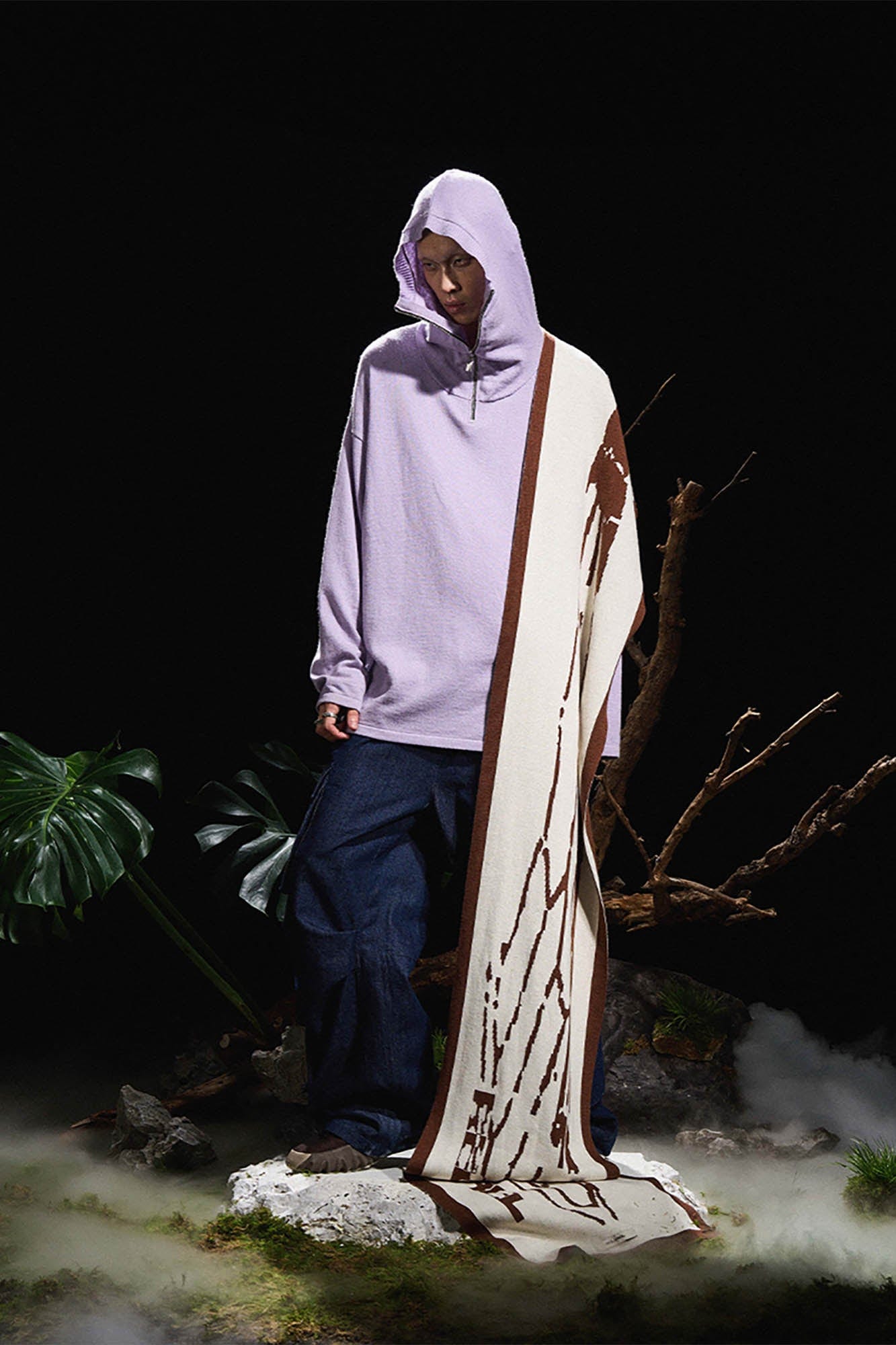 RELABEL Butterfly Zip-Up Mask Wool-Blended Hoodie-Hoodie-XS-Free Shipping Leatheretro