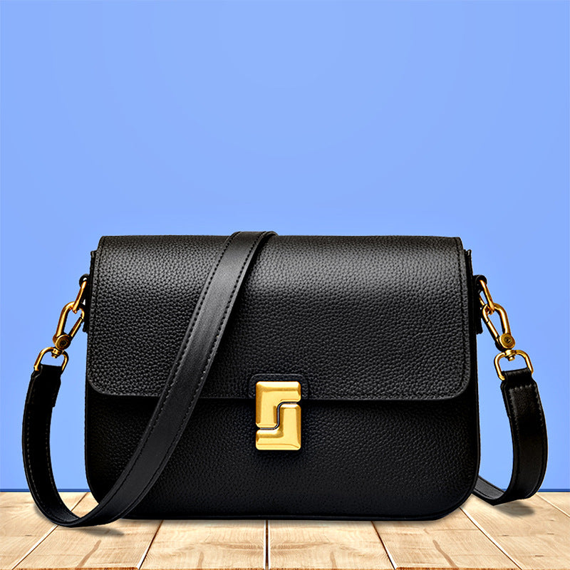 Vintage Inspired Women's Retro Shoulder Bag - Classic Leather Messenger Bags-Shopper Bag-Black-Free Shipping Leatheretro