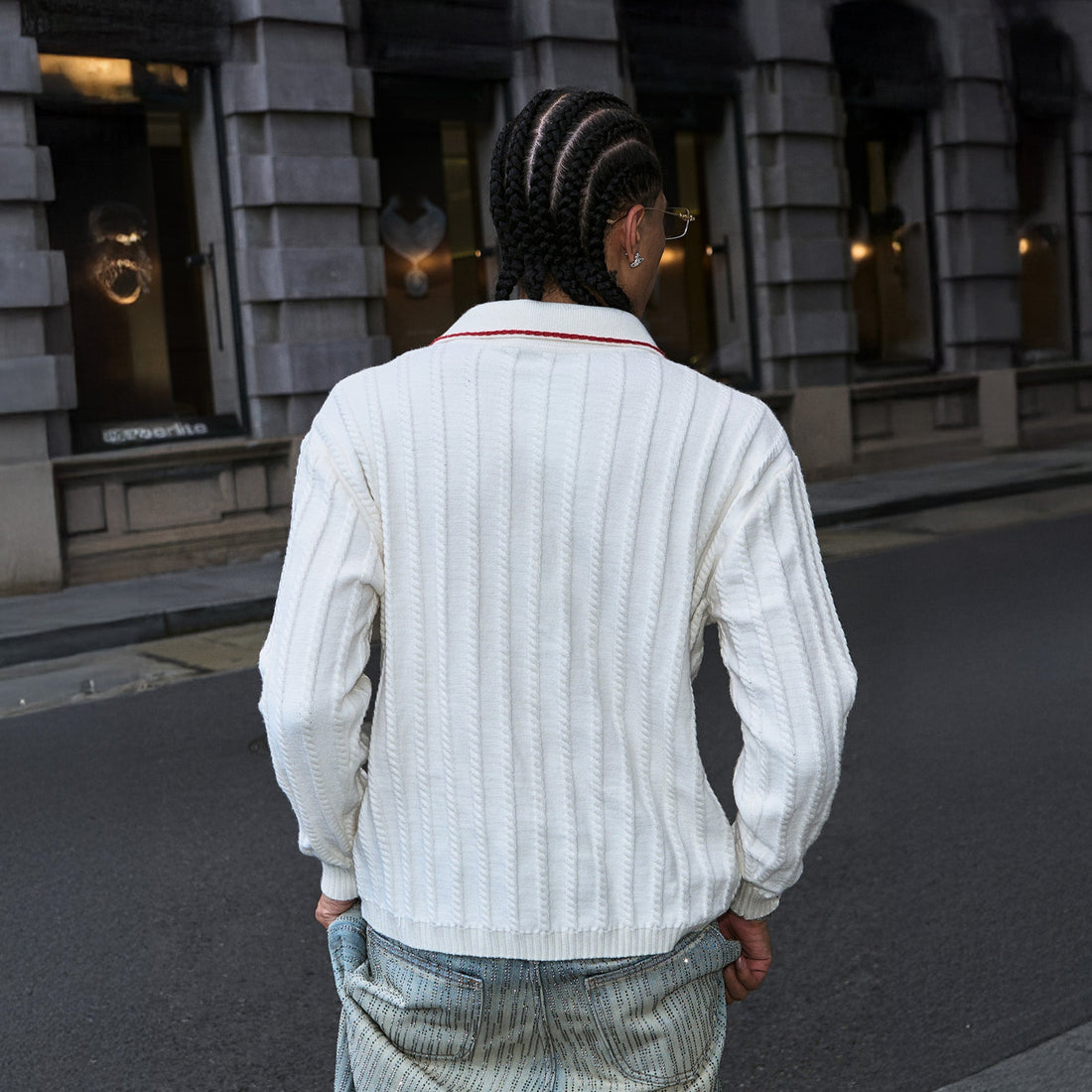 STEEPC Twist-Stitch Contrast Piped Sweater-Sweater-S (1)-Free Shipping Leatheretro