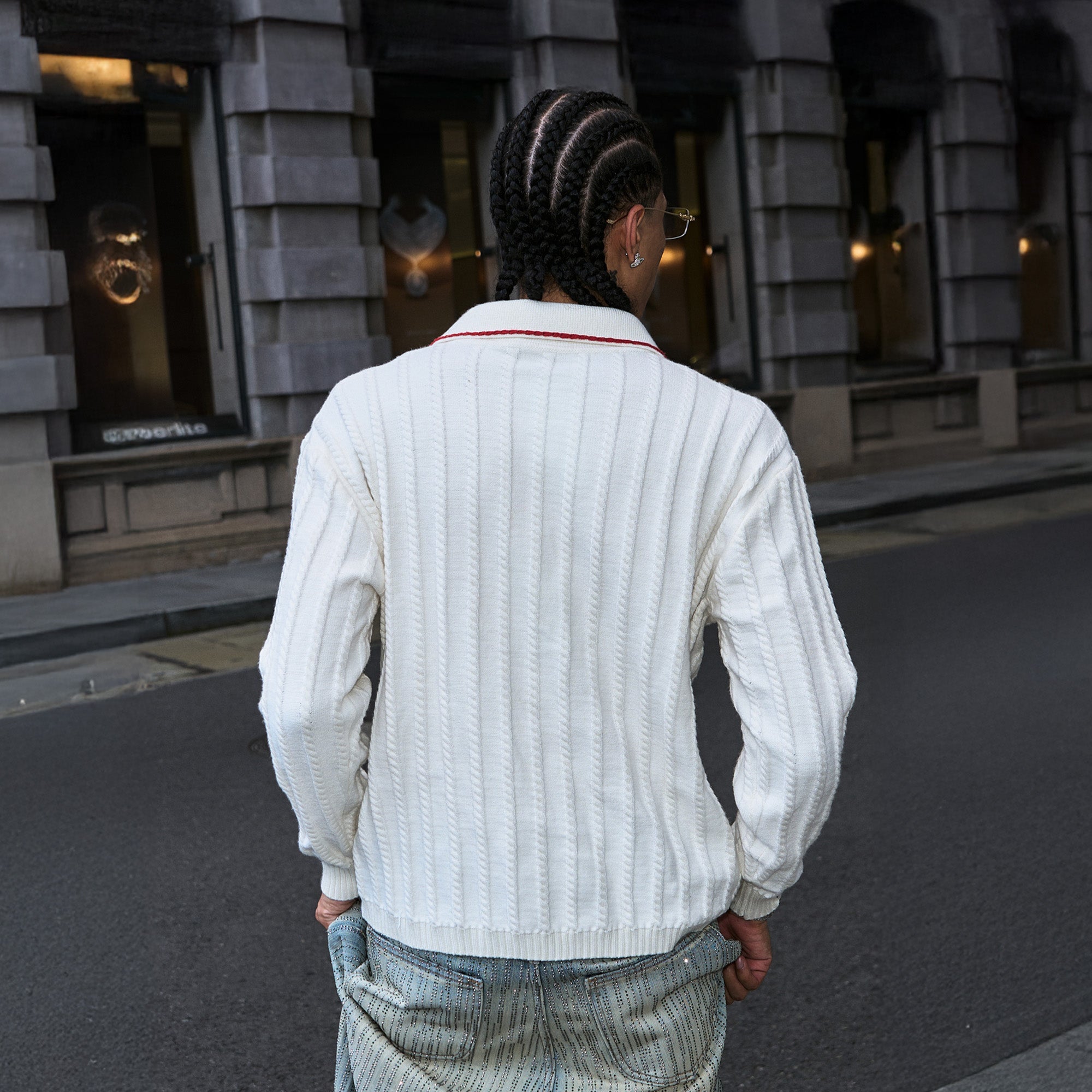 STEEPC Twist-Stitch Contrast Piped Sweater-Sweater-S (1)-Free Shipping Leatheretro