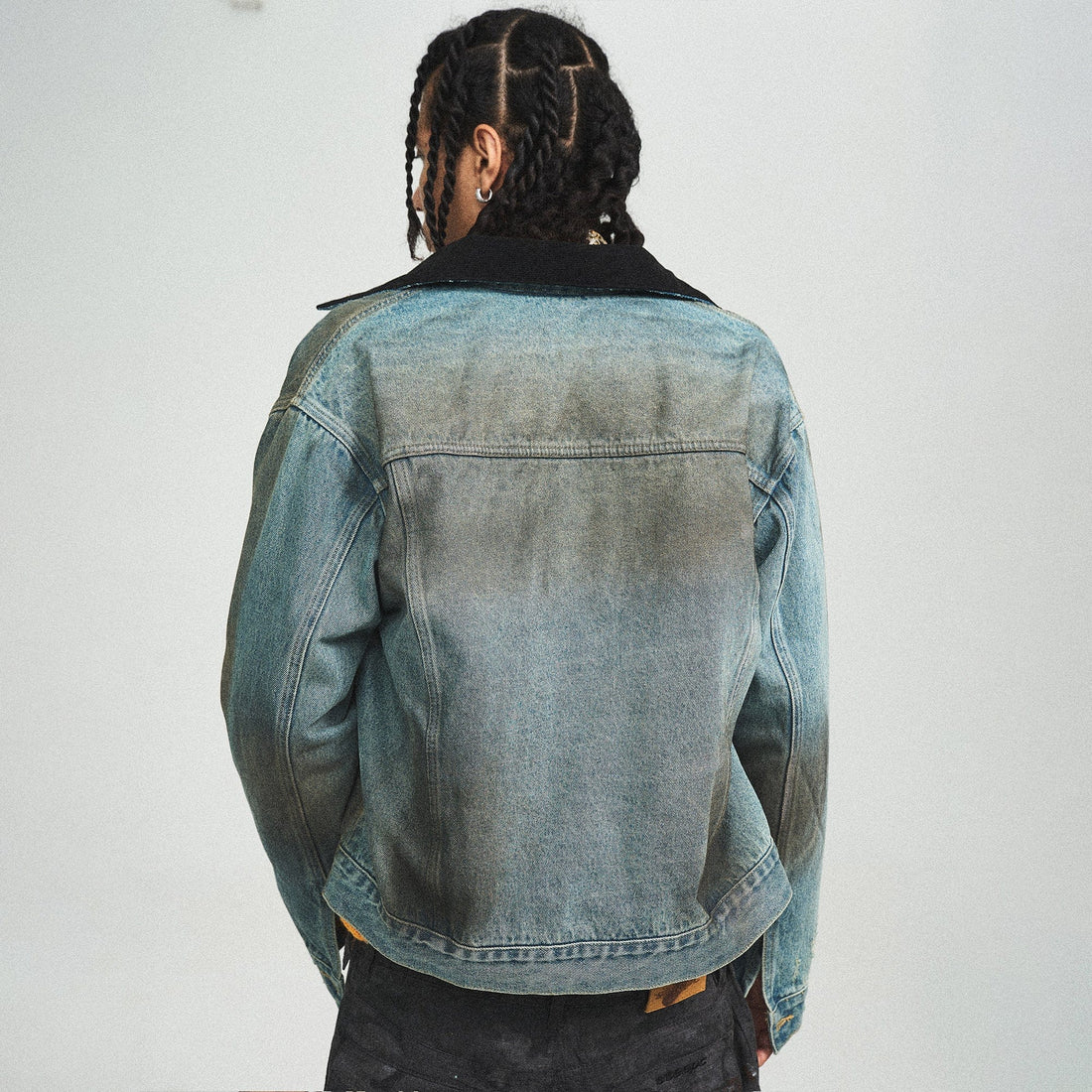 STEEPC Distressed Washed Denim Jacket-Jacket-S-Free Shipping Leatheretro