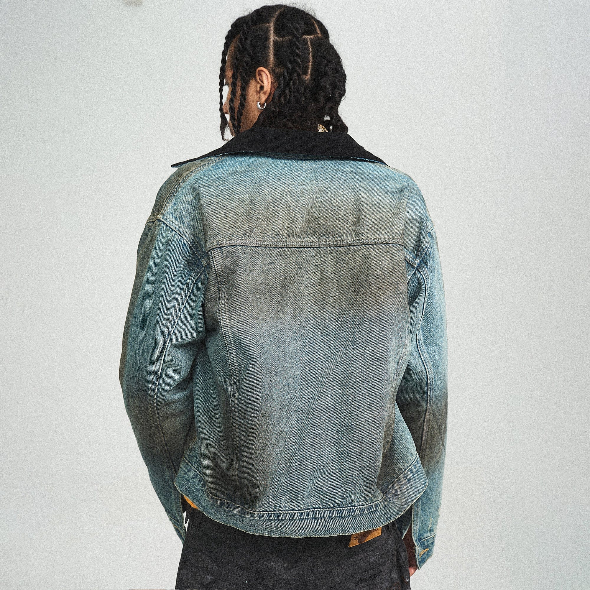 STEEPC Distressed Washed Denim Jacket-Jacket-S-Free Shipping Leatheretro