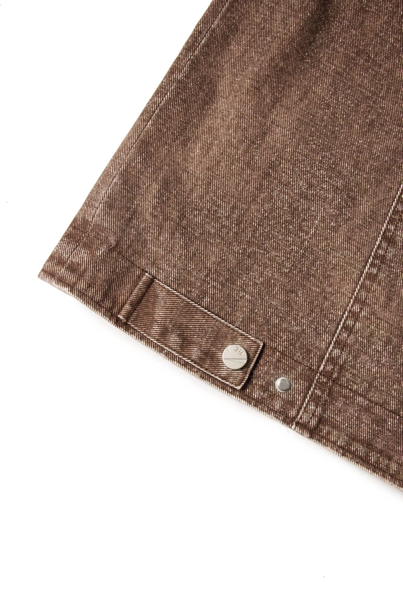 RELABEL Distressed Washed Multi-Pocket Detroit Jacket-Jacket-XS-Brown-Free Shipping Leatheretro