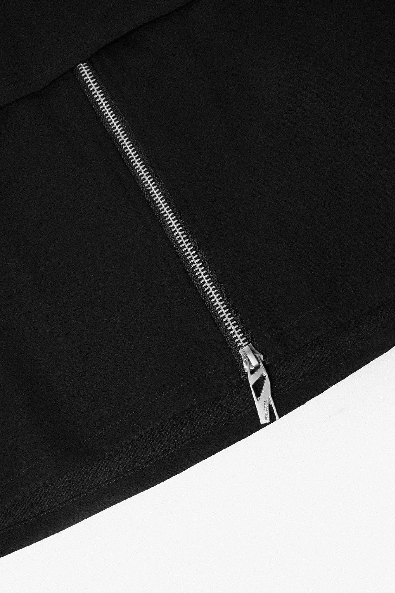 RELABEL Layered Detachable Snap-Fastener Long Skirt-Pants-XS-S-Free Shipping Leatheretro