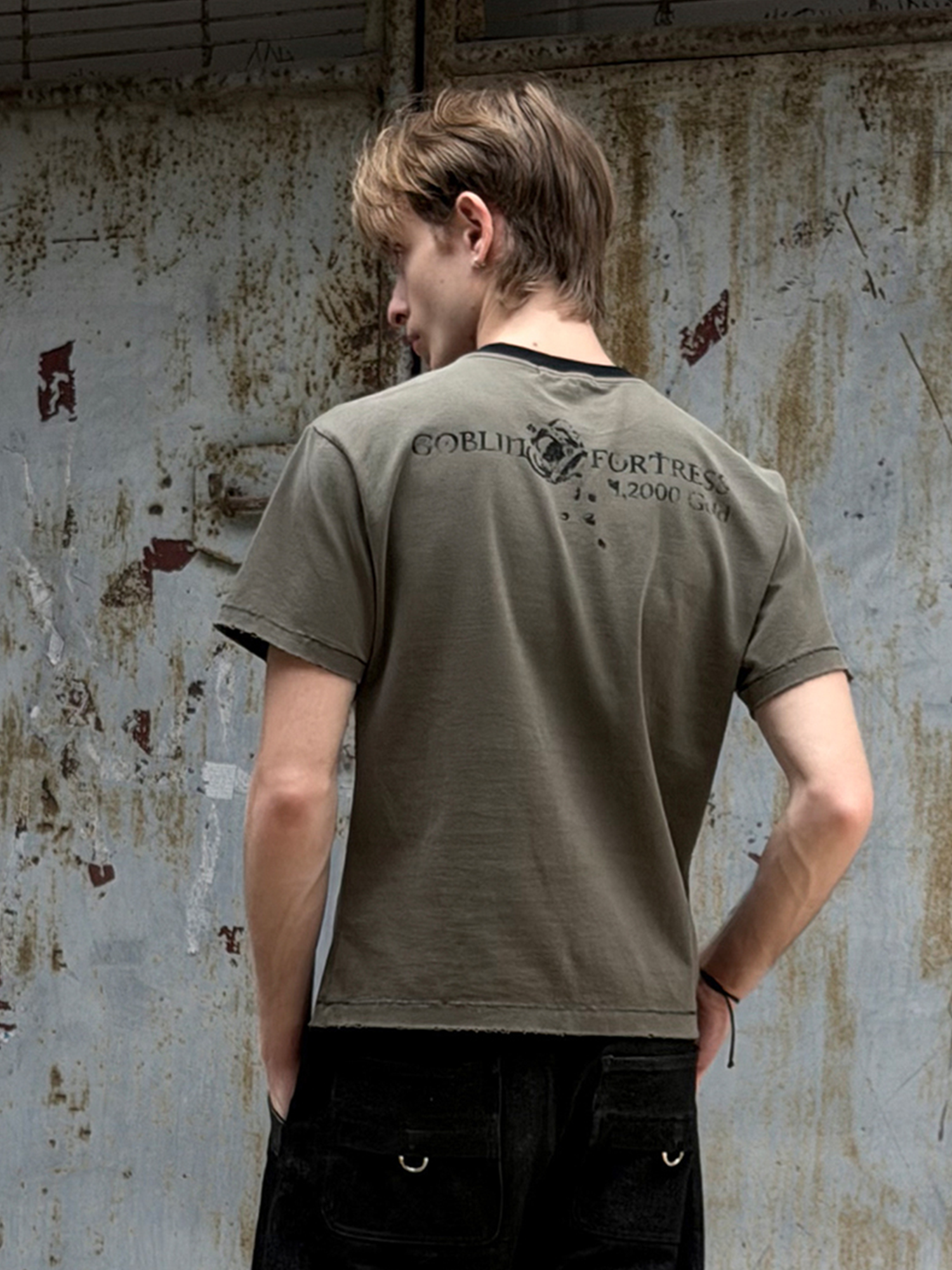 ESAIAS Washed Faded Graphic T-Shirt-T Shirt-S-Free Shipping Leatheretro