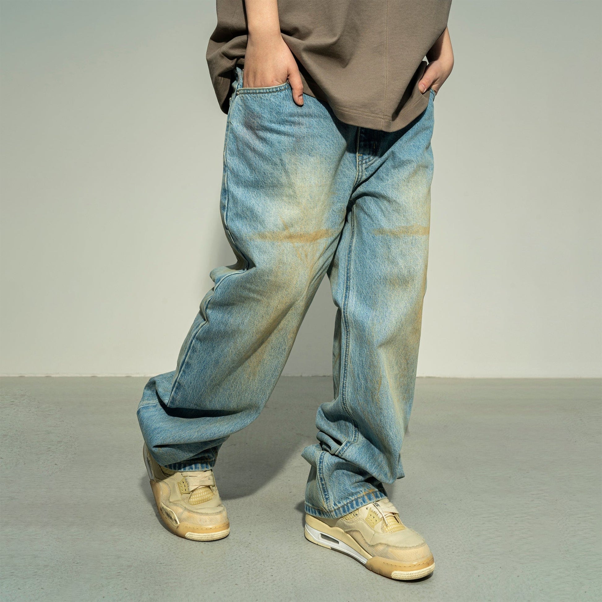 MAKEMORE Modern Vintage Washed Jeans-Jeans-S-Free Shipping Leatheretro