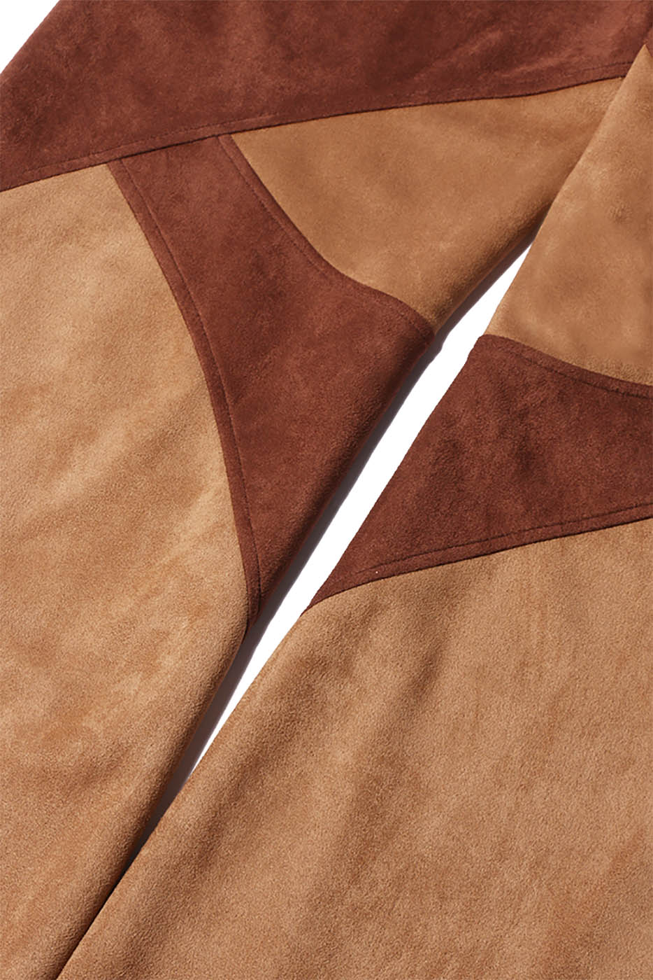 RELABEL Deconstructed Faux-Suede Pants-Pants-S-Free Shipping Leatheretro