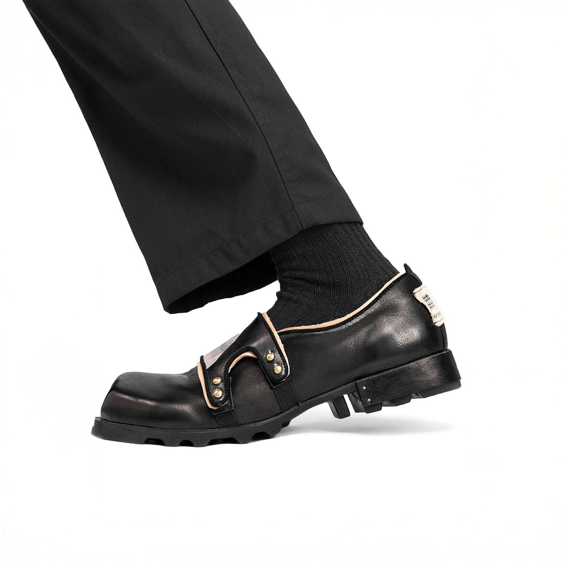 REWRITE¡ÁNO SENSE Leaf Cowhide Velcro Loafers-Shoes-38.5-Free Shipping Leatheretro