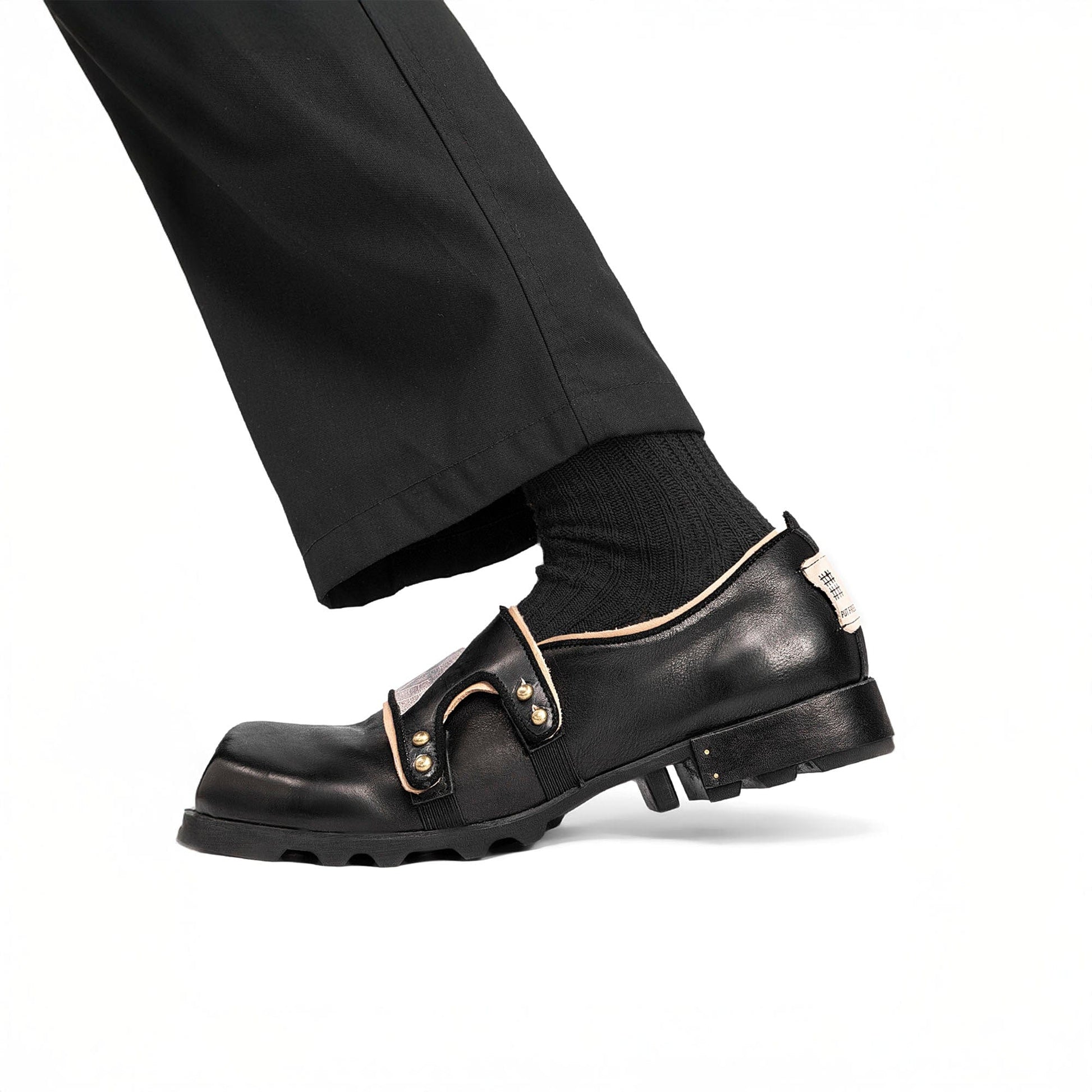 REWRITE¡ÁNO SENSE Leaf Cowhide Velcro Loafers-Shoes-38.5-Free Shipping Leatheretro