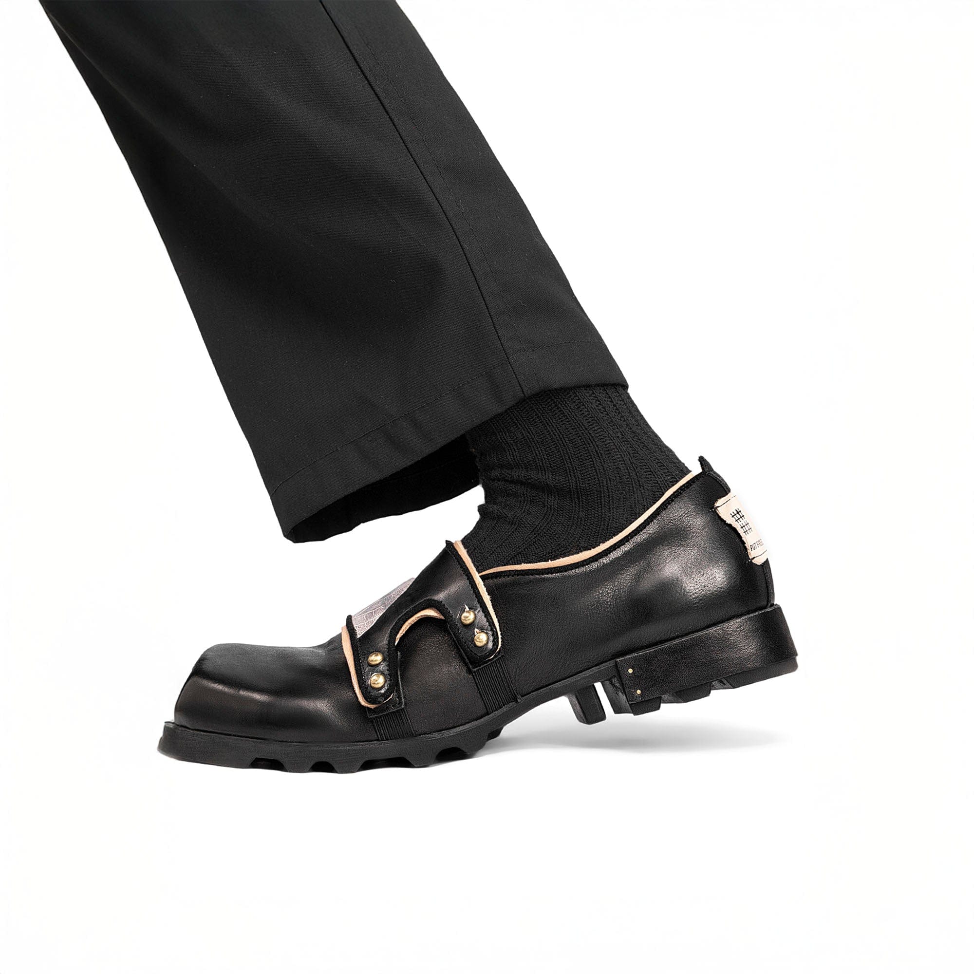 REWRITE¡ÁNO SENSE Leaf Cowhide Velcro Loafers-Shoes-38.5-Free Shipping Leatheretro